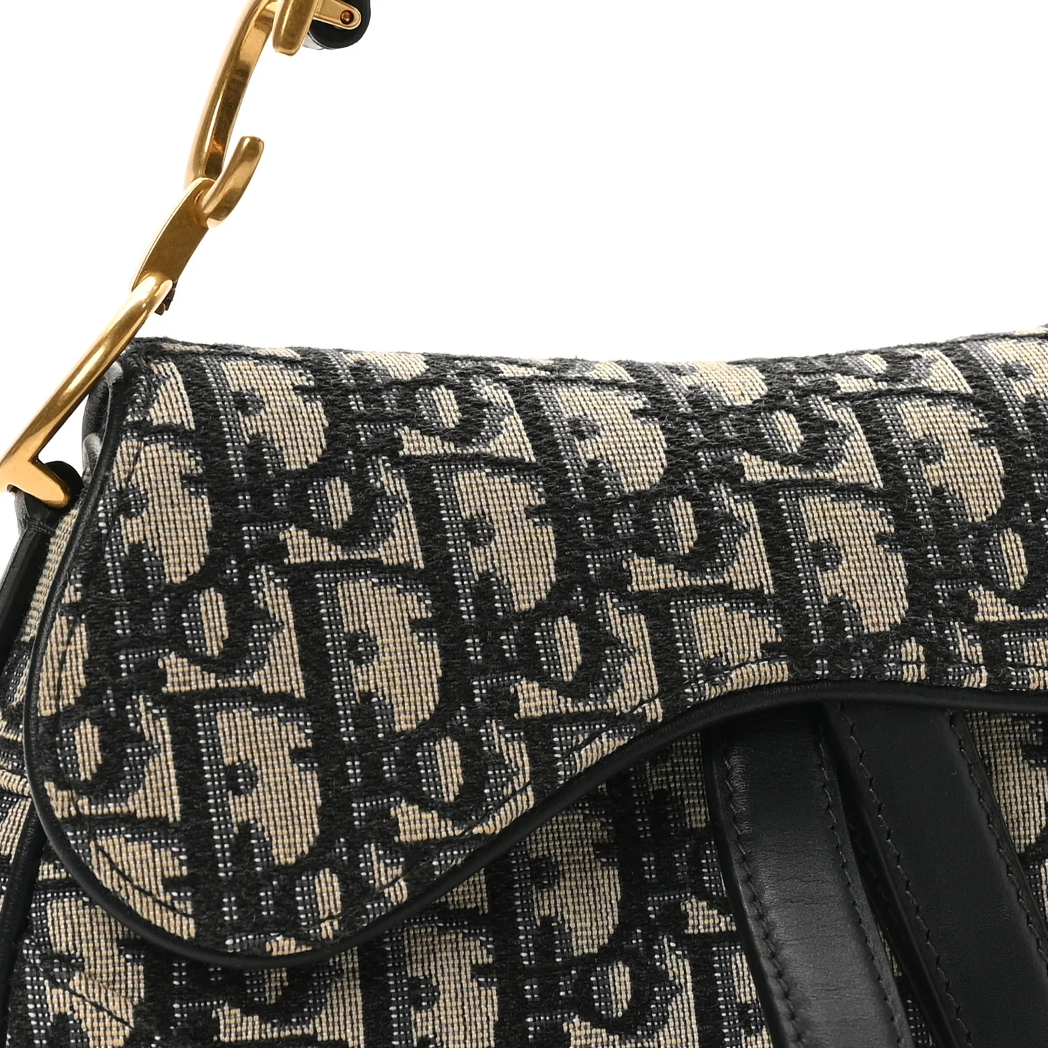 Oblique Mini Saddle Bag Blue - Image 8