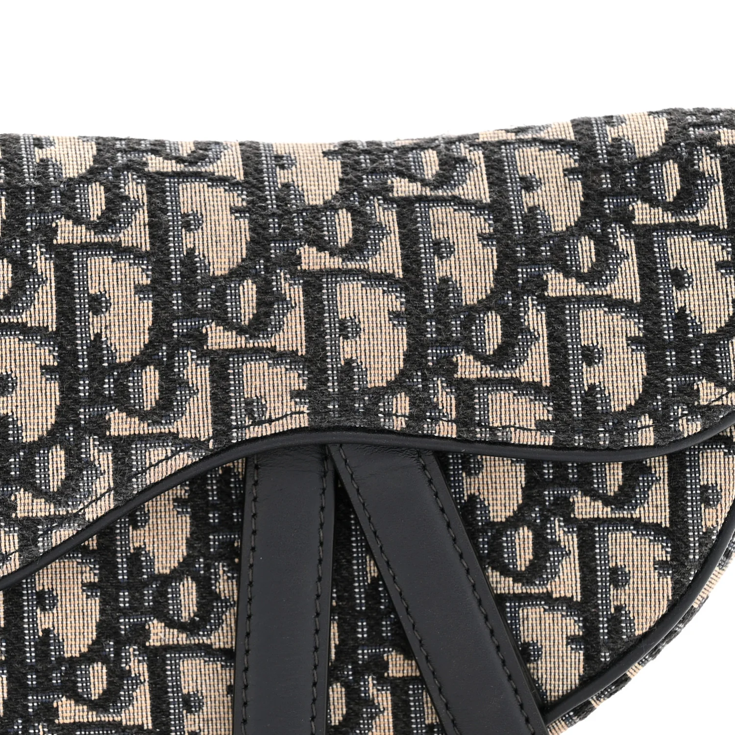 Oblique Mini Saddle Bag Blue - Image 8
