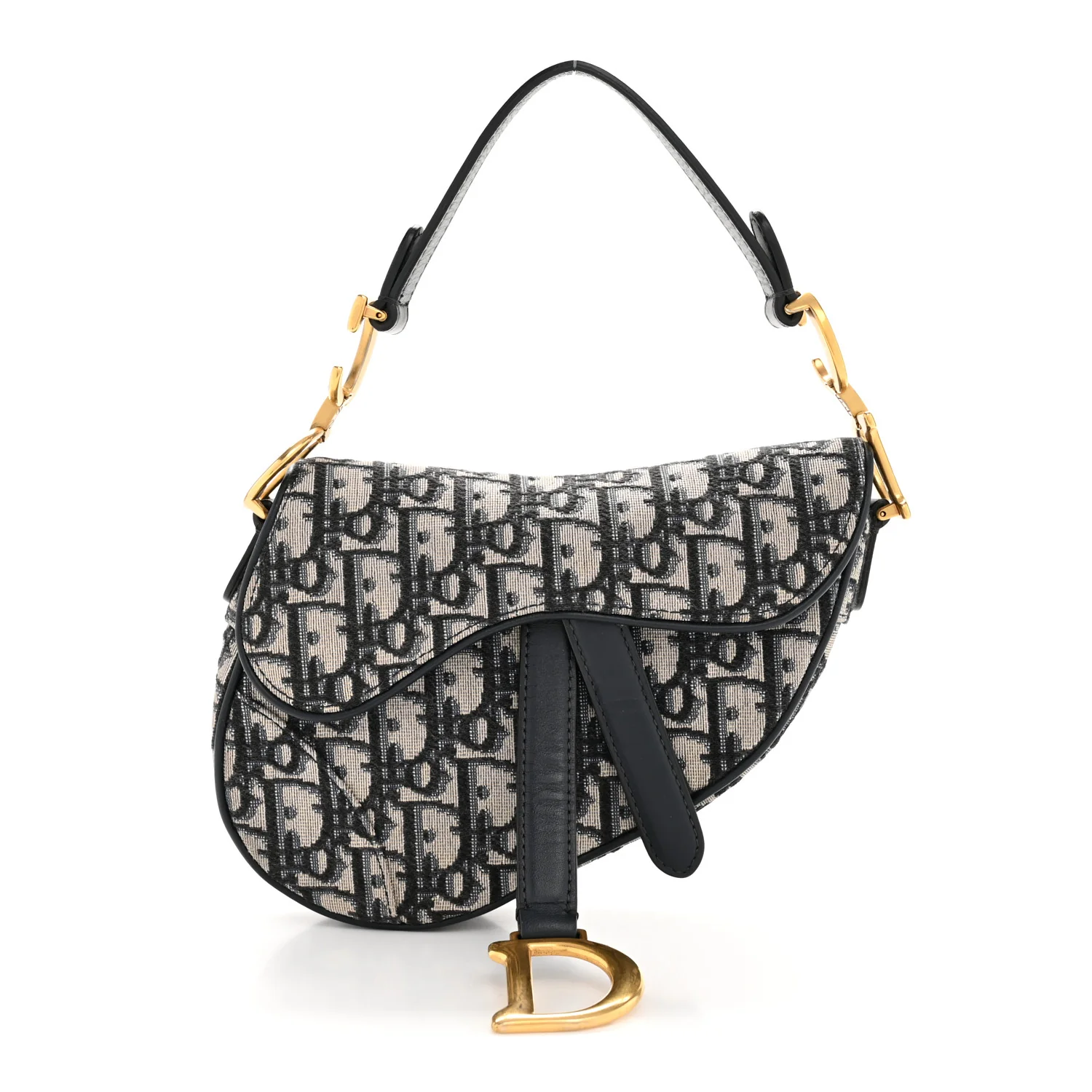 Oblique Mini Saddle Bag Blue