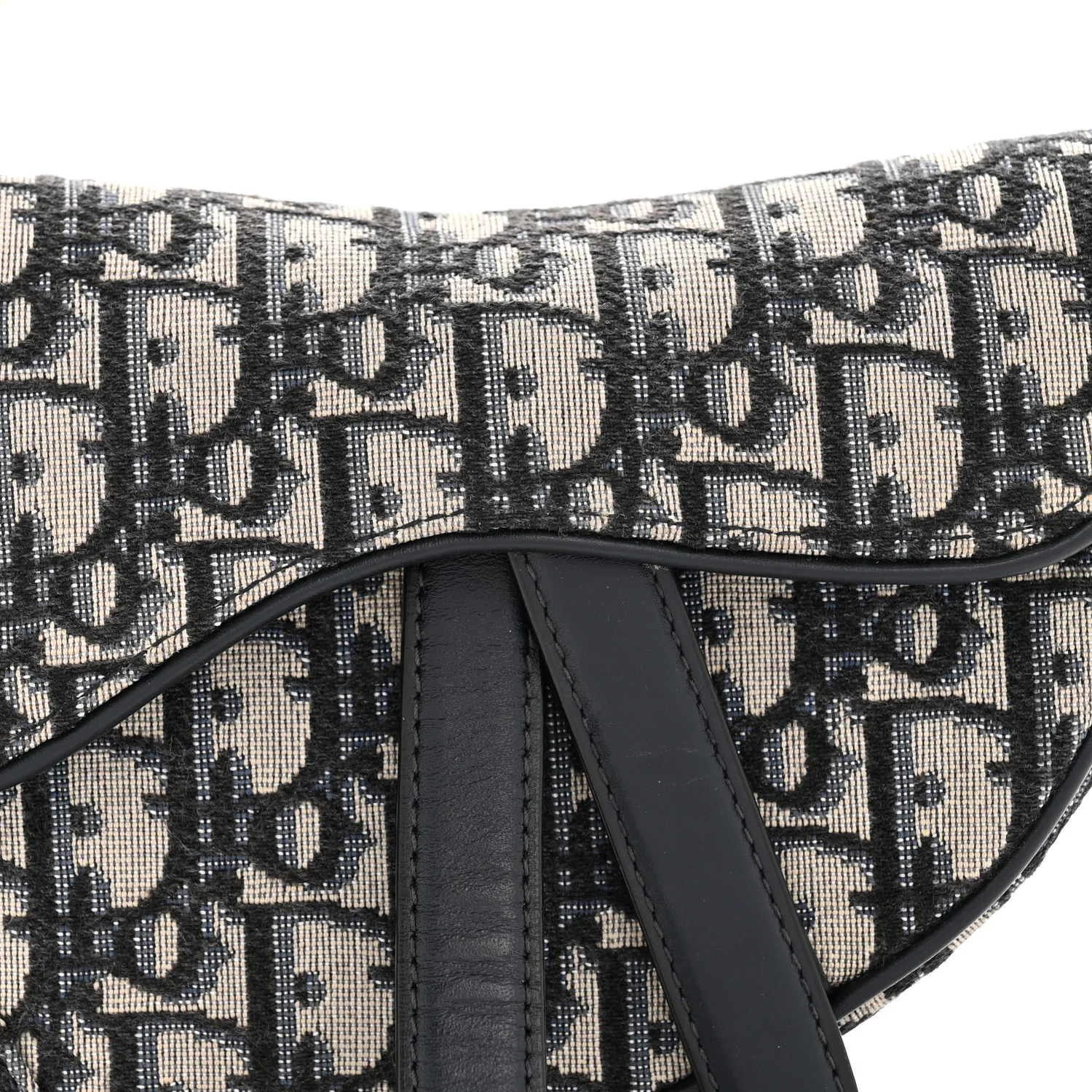 Oblique Mini Saddle Bag Blue - Image 20