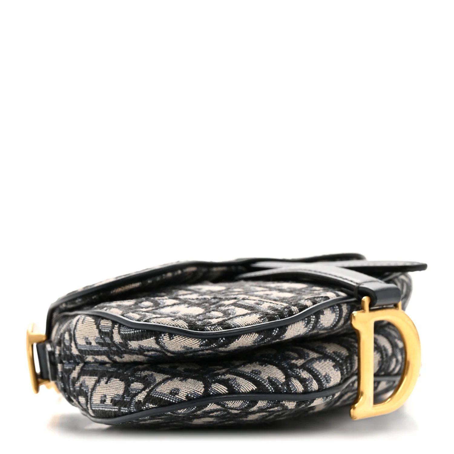 Oblique Mini Saddle Bag Blue - Image 9