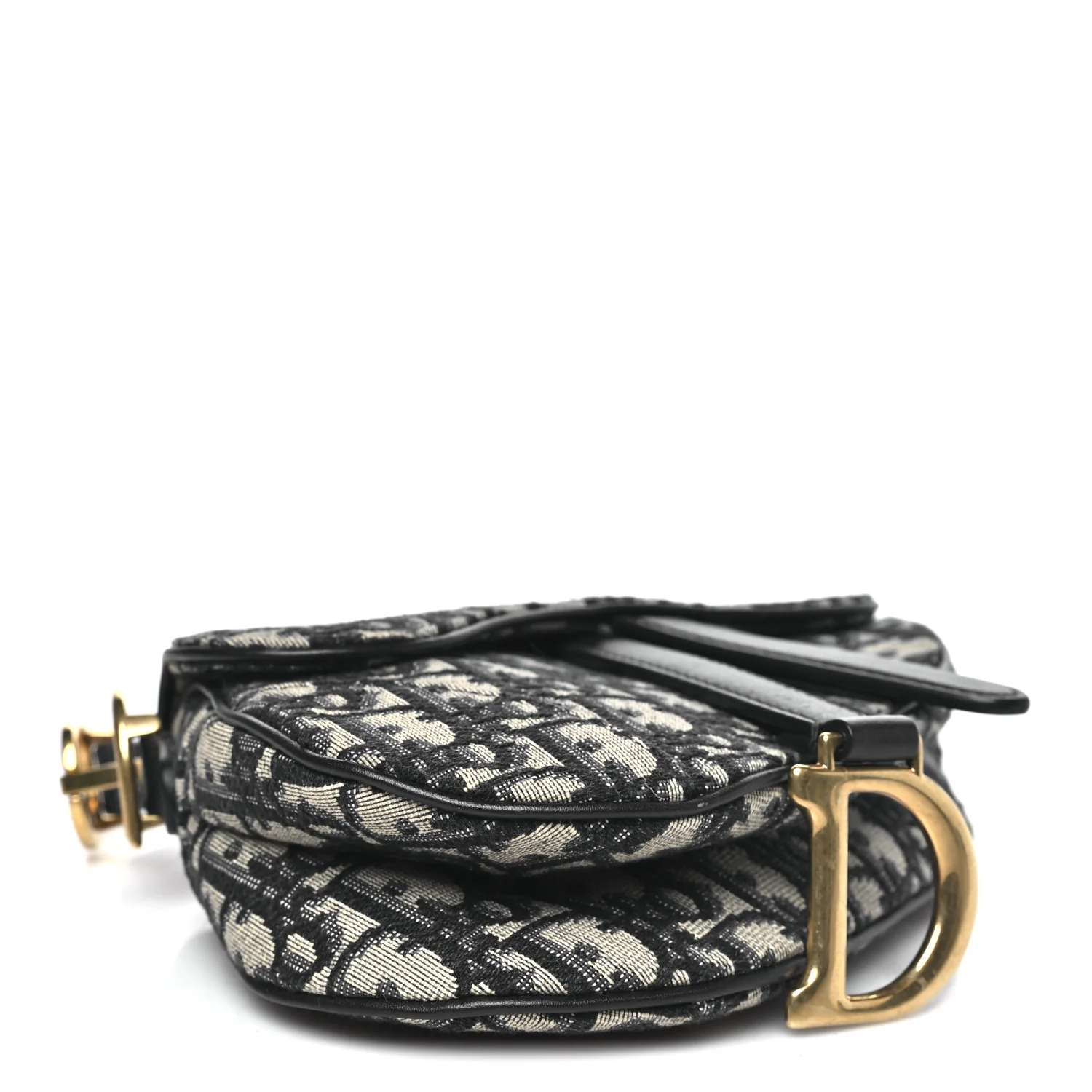 Oblique Mini Saddle Bag Blue - Image 4