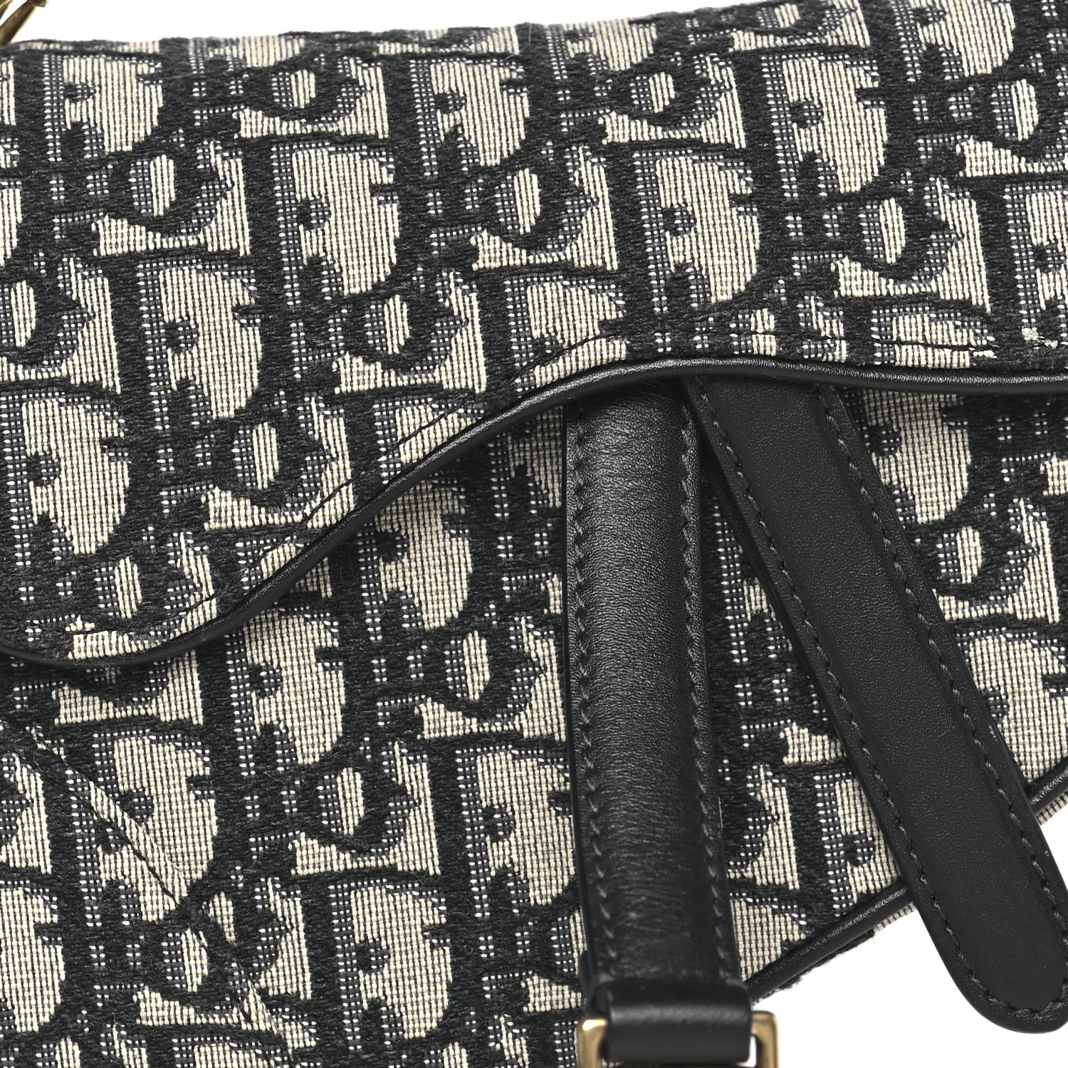 Oblique Mini Saddle Bag Blue - Image 8
