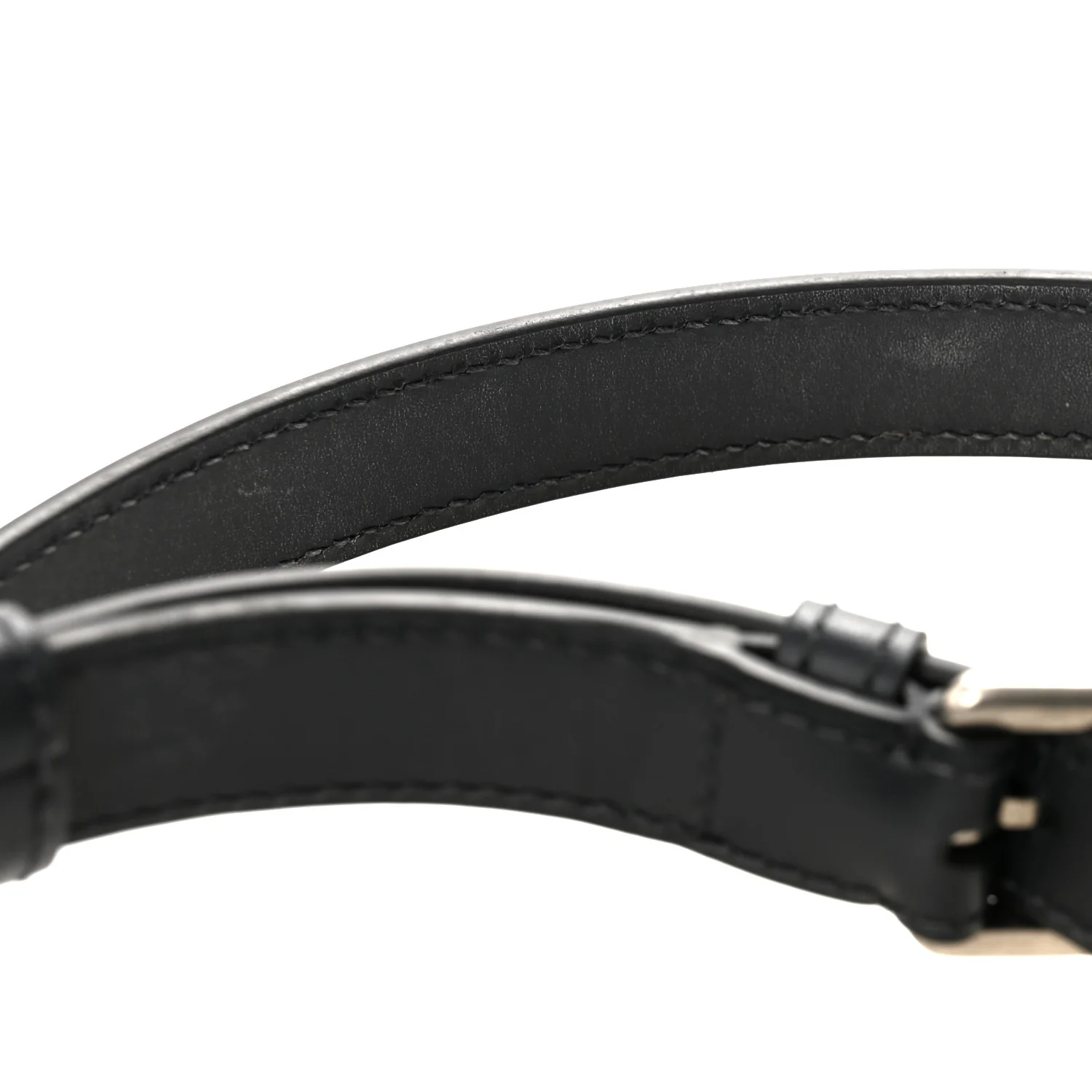 Oblique Mini Saddle Bag With Strap Blue - Image 11