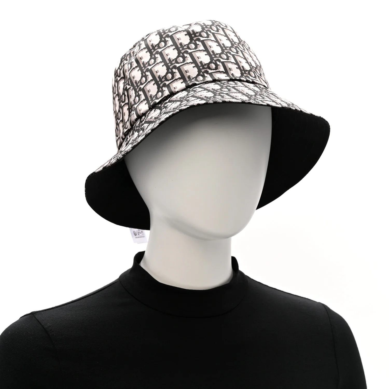 Oblique Reversible Teddy-D Brim Bucket Hat 59 Black - Image 4