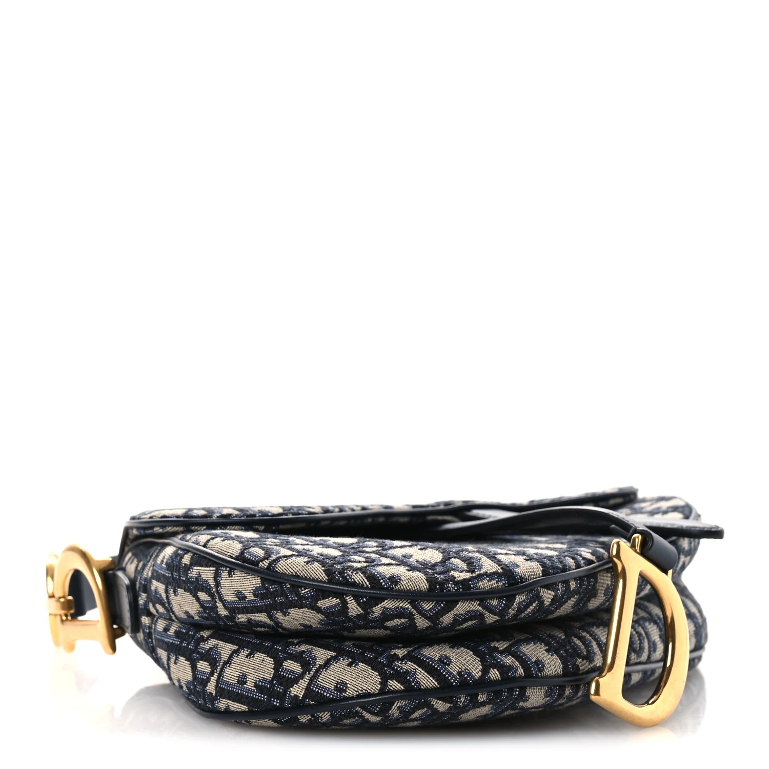 Oblique Saddle Bag Blue - Image 4