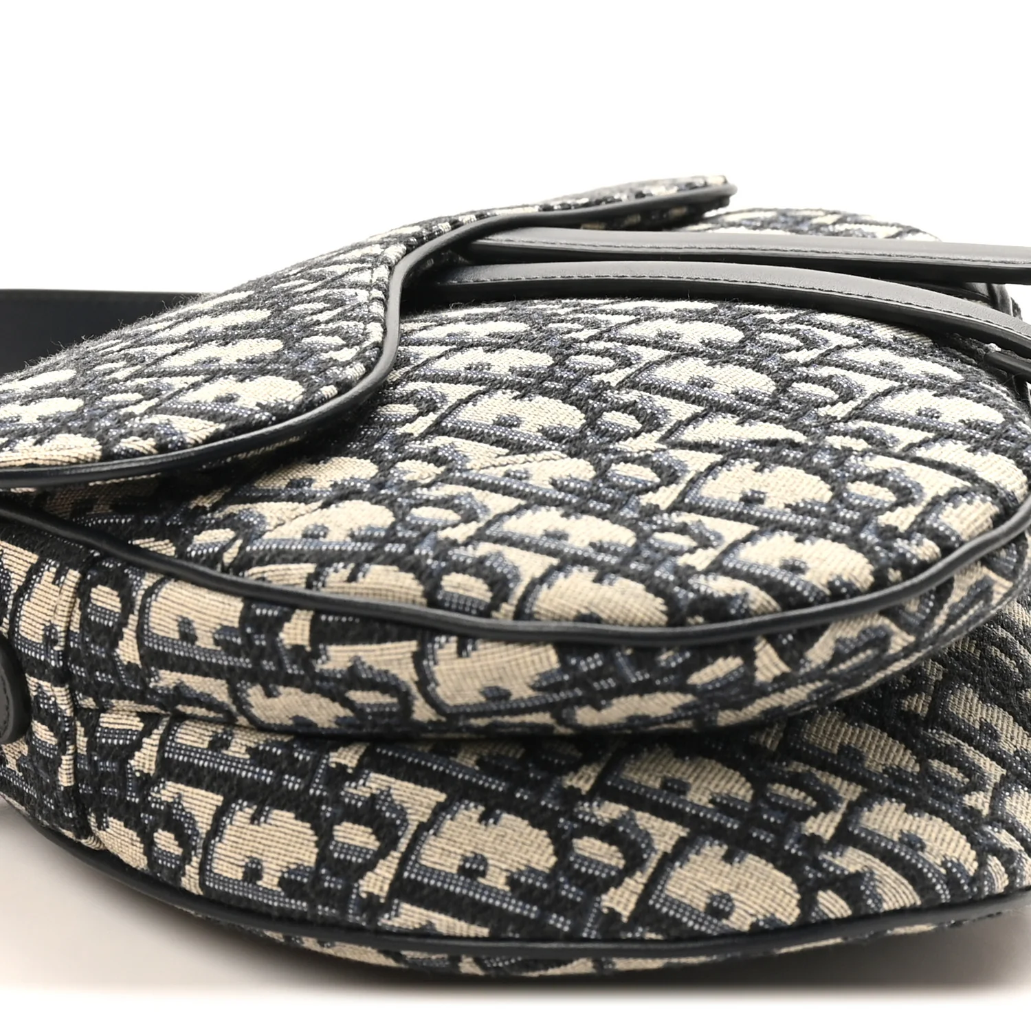 Oblique Saddle Bag Blue - Image 9