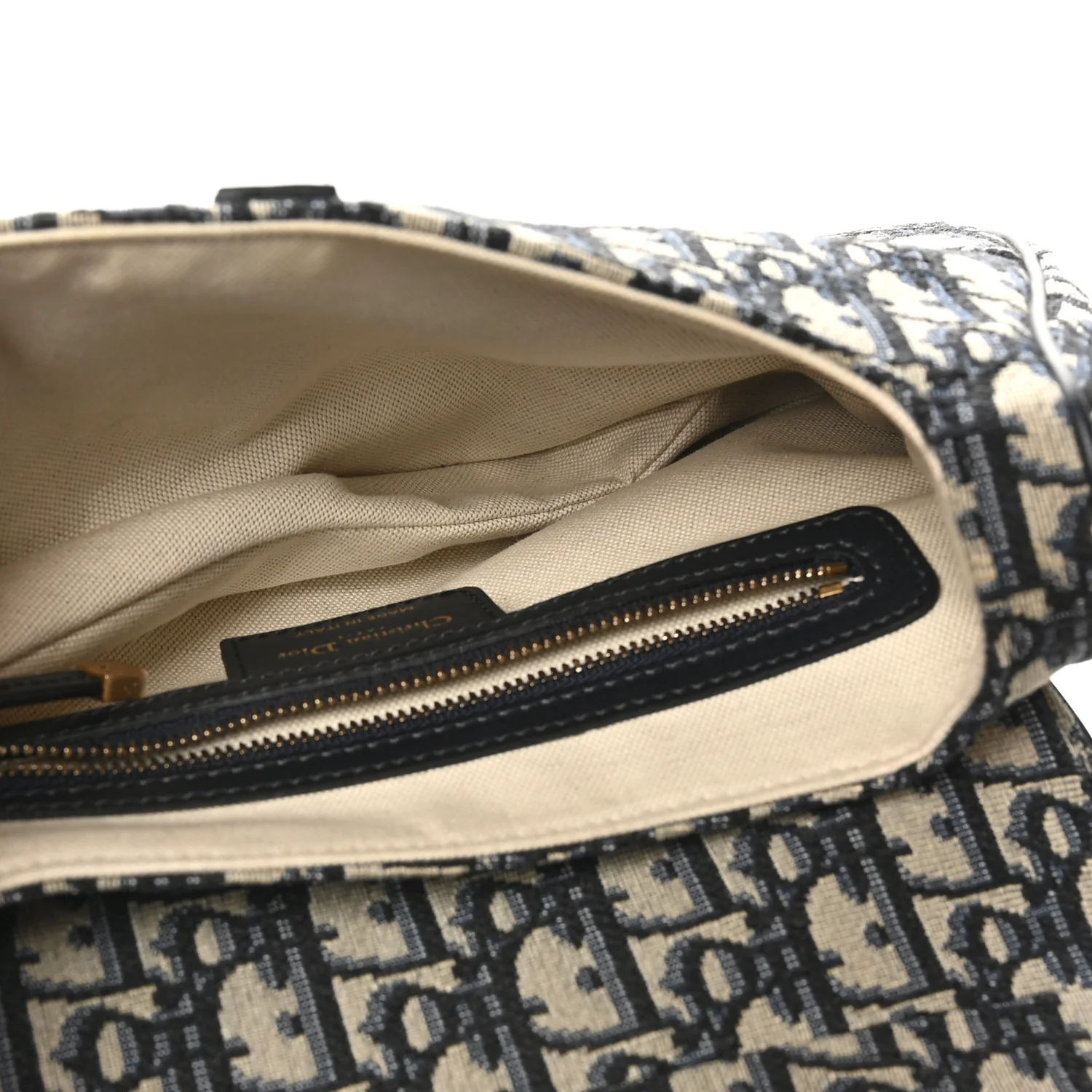 Oblique Saddle Bag Blue - Image 5
