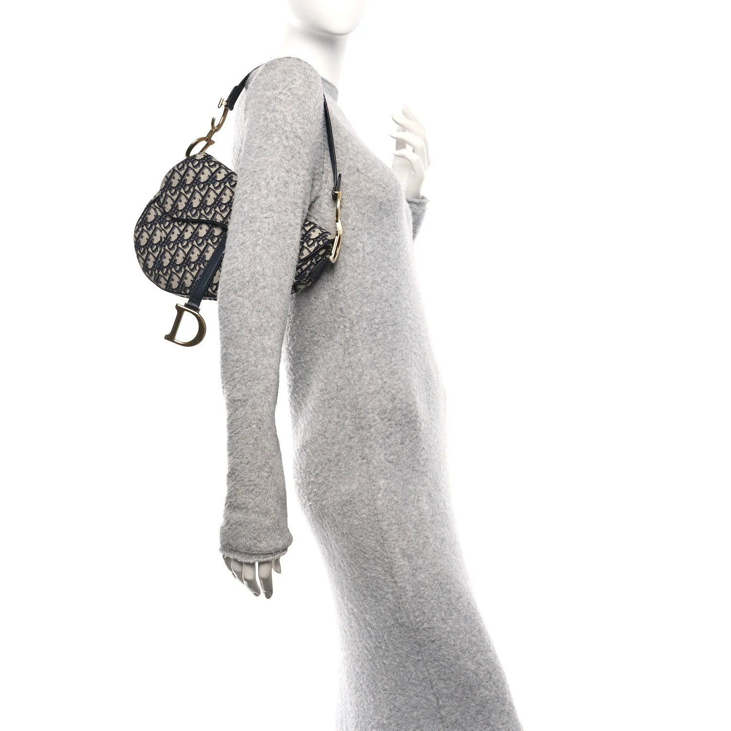 Oblique Saddle Bag Blue - Image 2
