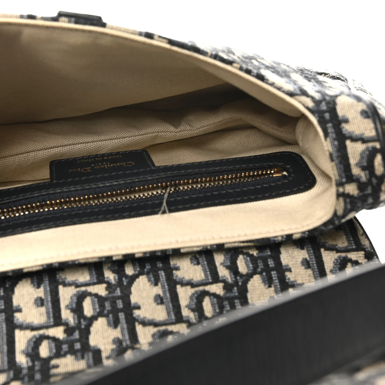 Oblique Saddle Bag Blue - Image 5