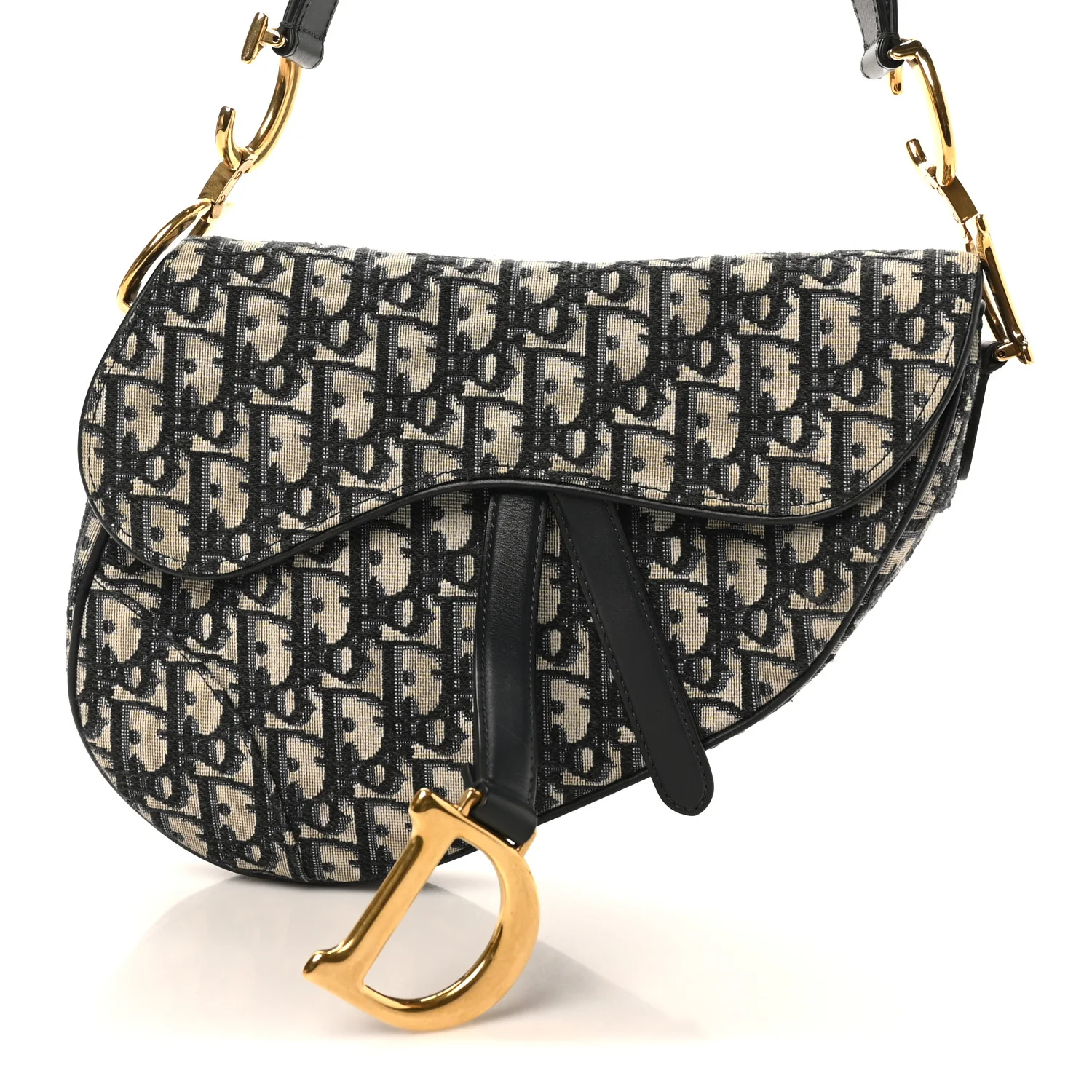 Oblique Saddle Bag Blue - Image 8