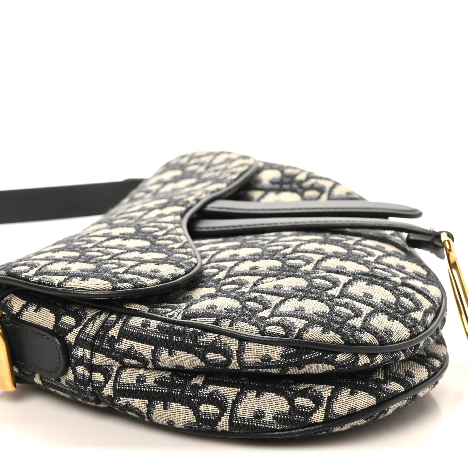 Oblique Saddle Bag Blue - Image 9