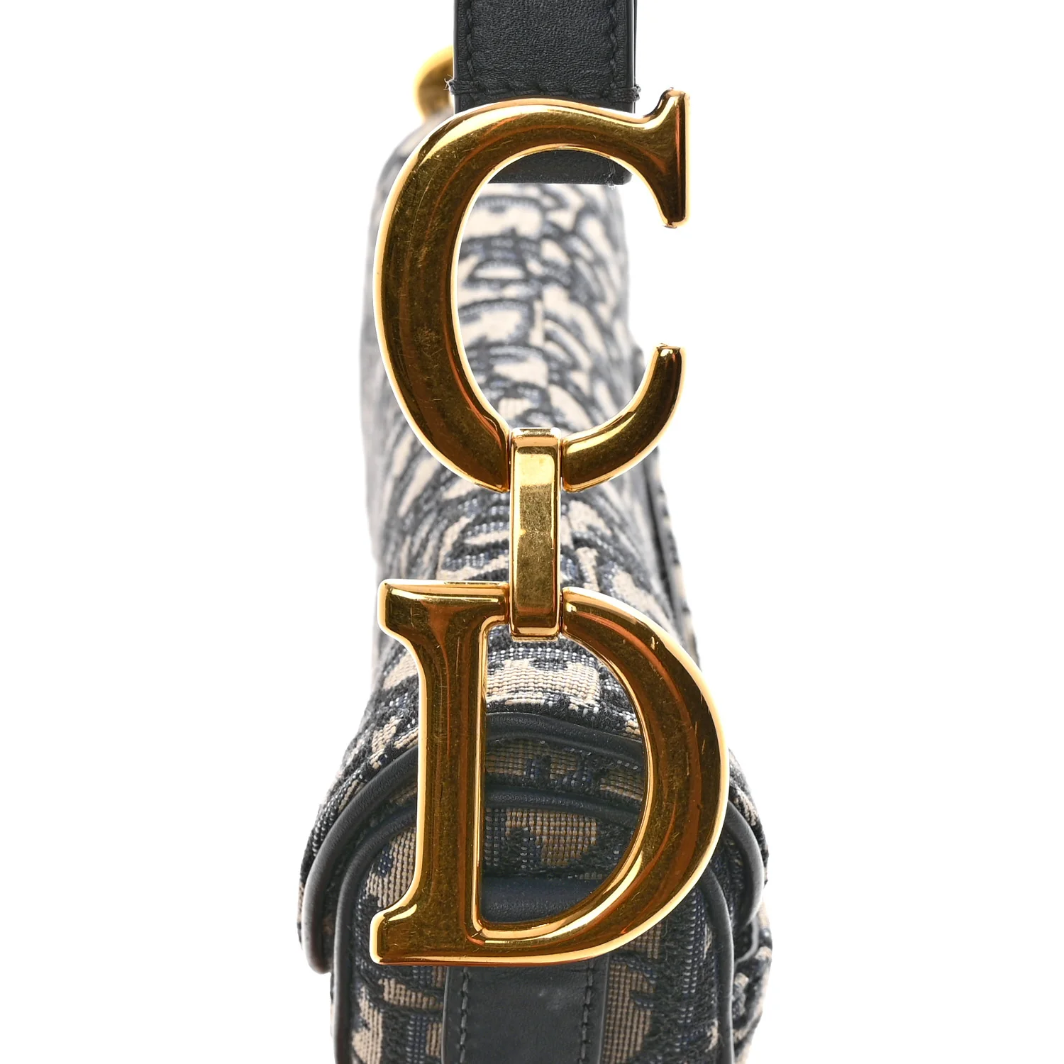 Oblique Saddle Bag Blue - Image 11