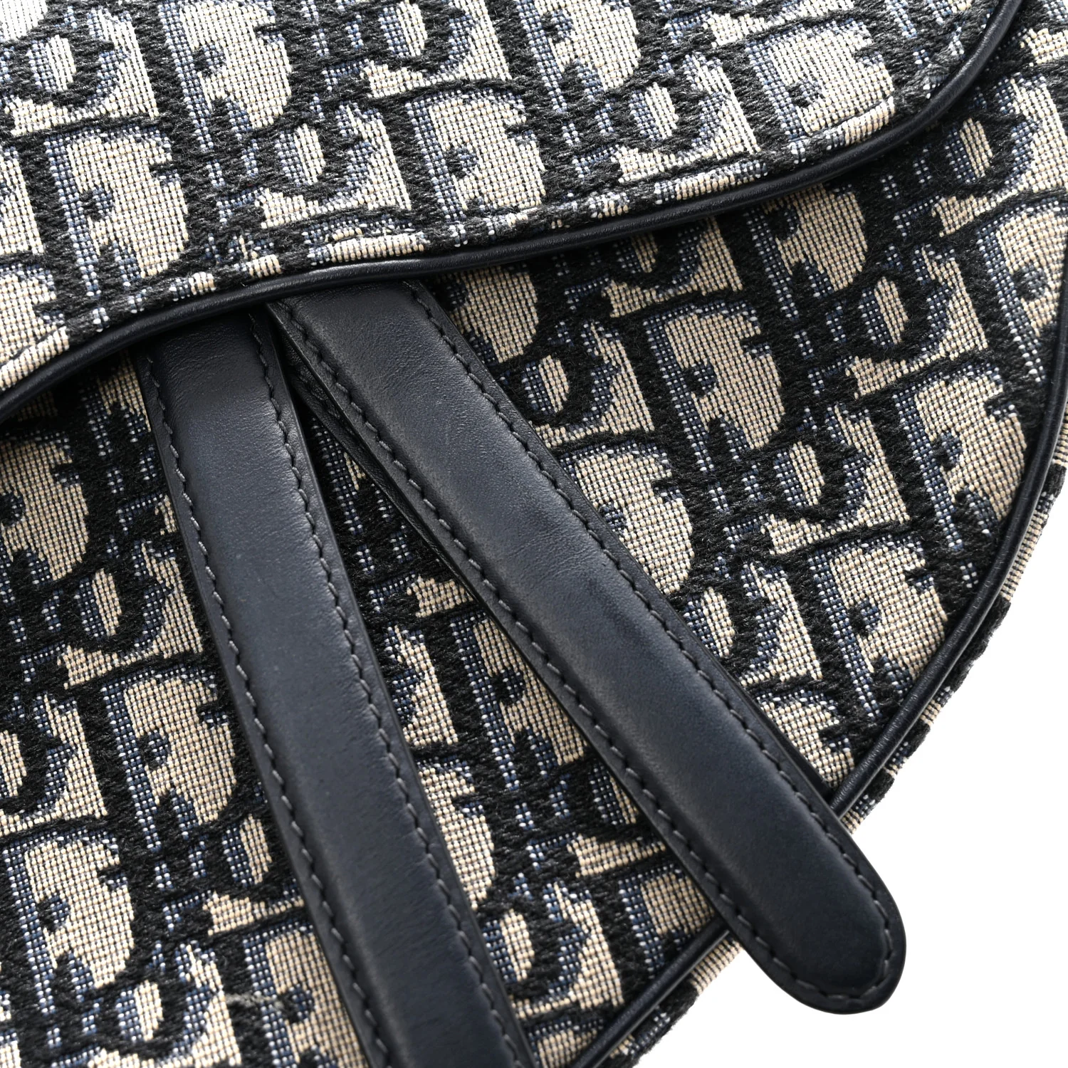 Oblique Saddle Bag Blue - Image 13