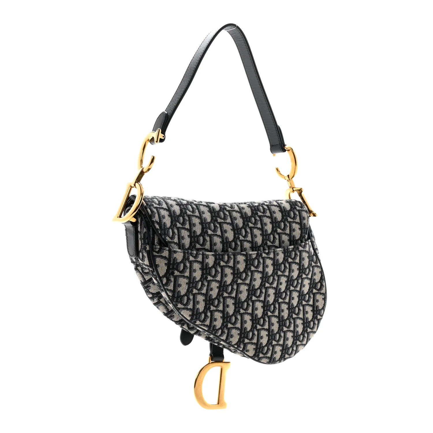 Oblique Saddle Bag Blue - Image 3