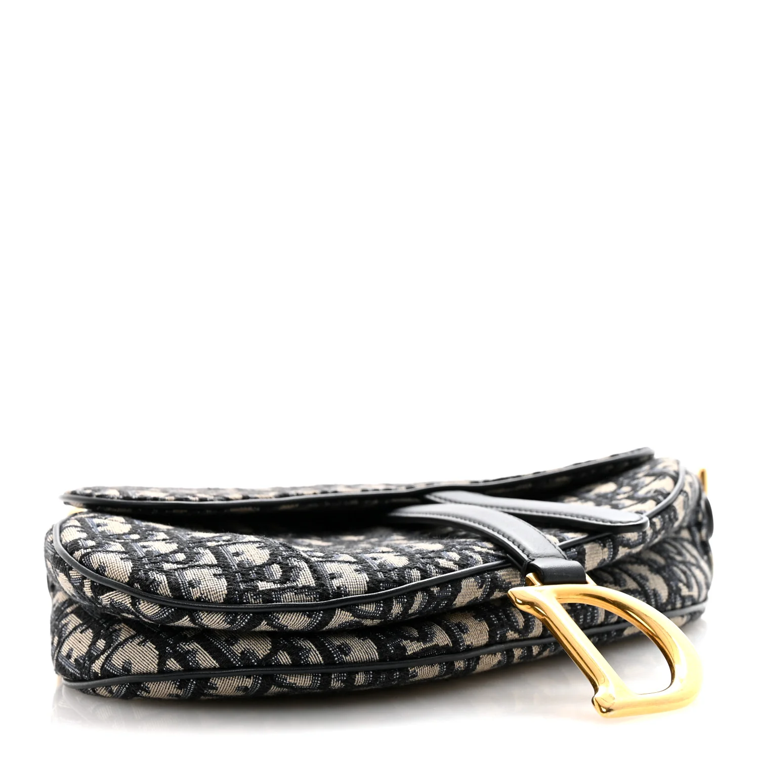 Oblique Saddle Bag Blue - Image 4
