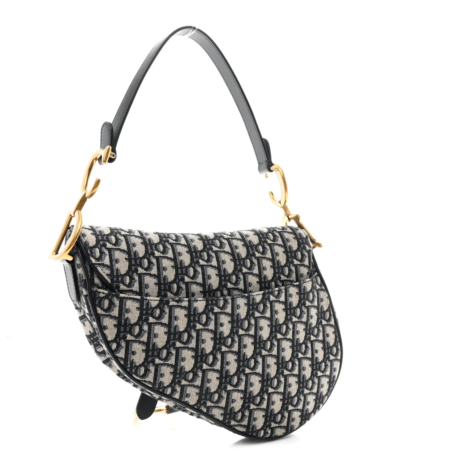 Oblique Saddle Bag Blue - Image 3