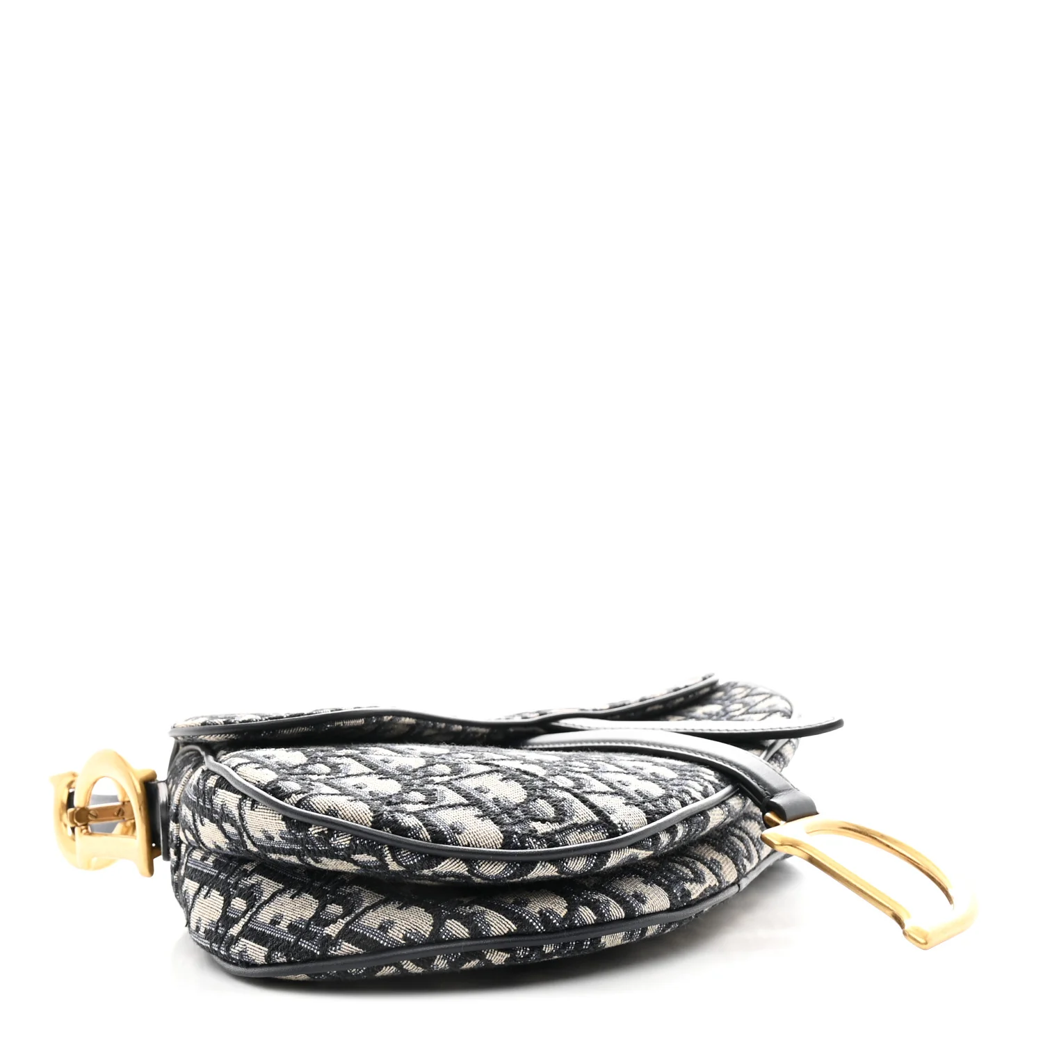 Oblique Saddle Bag Blue - Image 4
