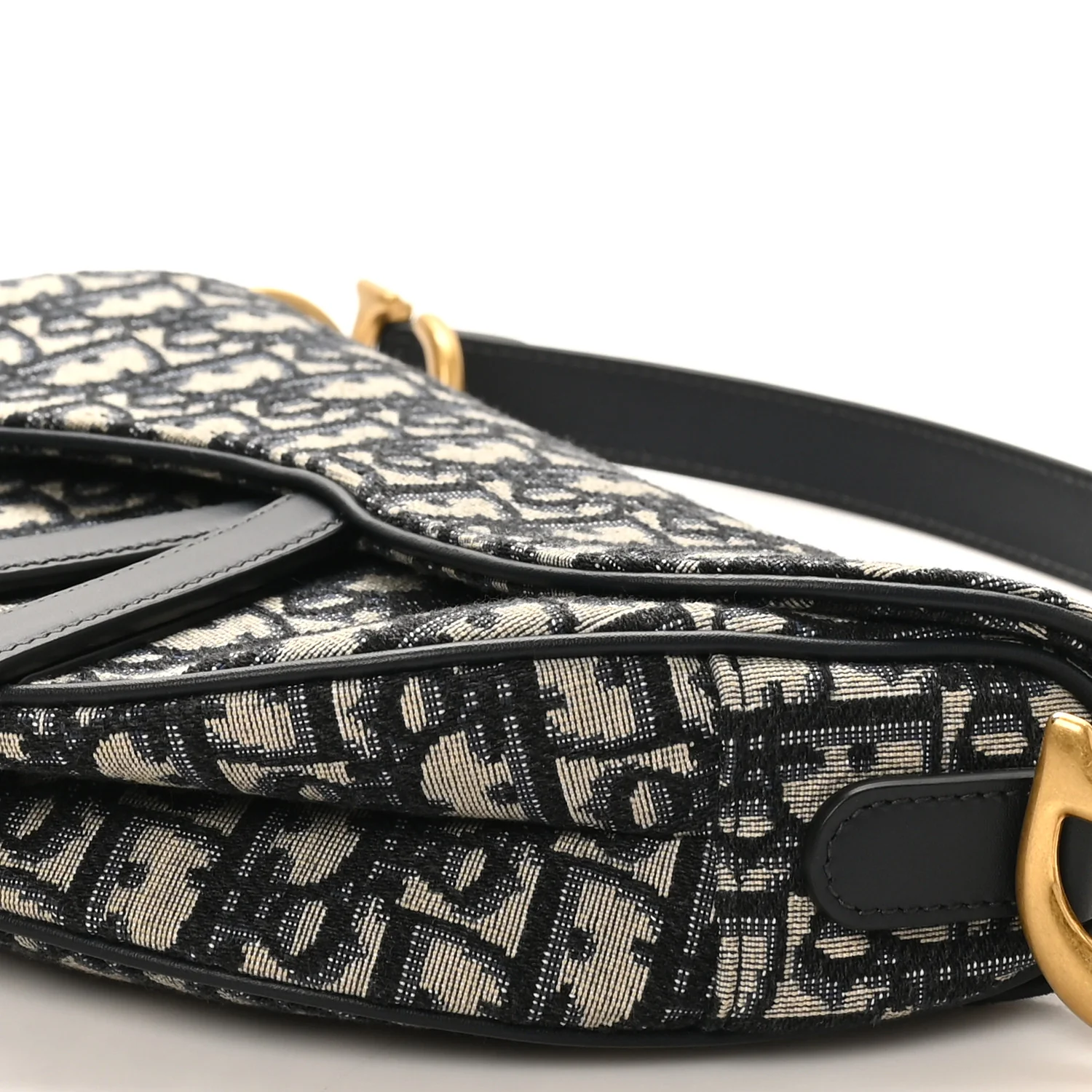 Oblique Saddle Bag Blue - Image 10