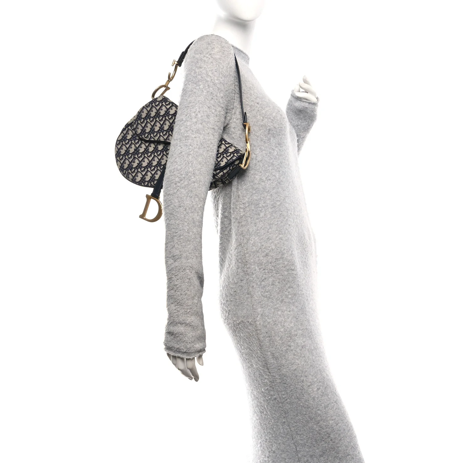 Oblique Saddle Bag Blue - Image 2