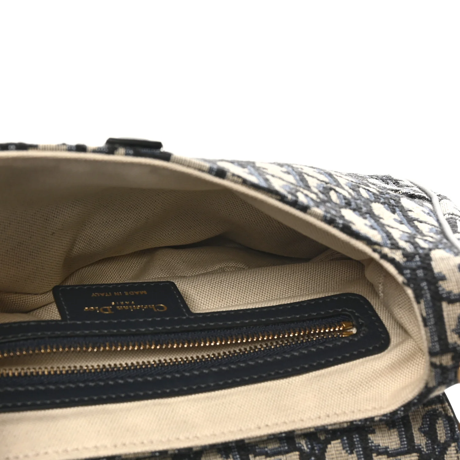 Oblique Saddle Bag Blue - Image 5