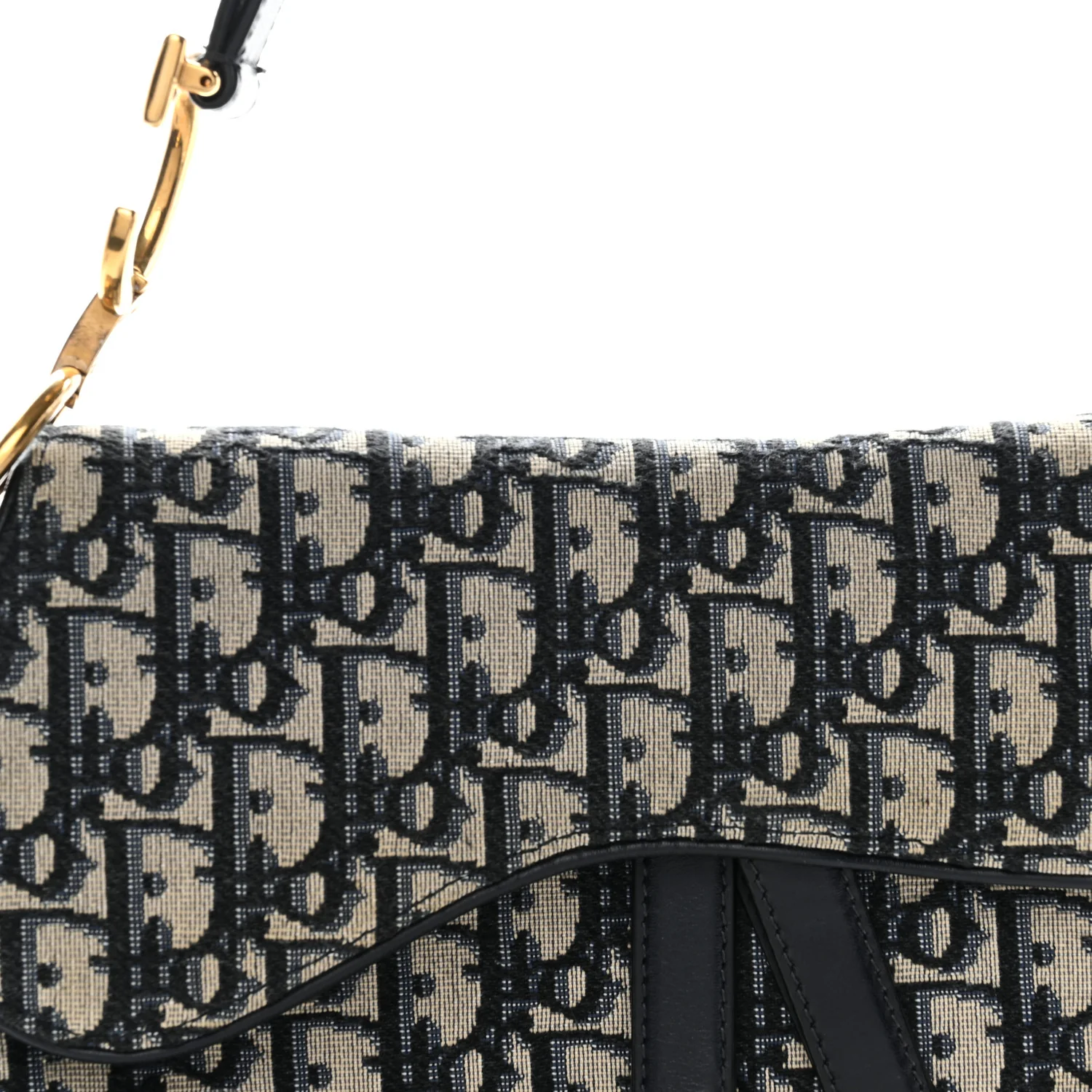 Oblique Saddle Bag Blue - Image 8