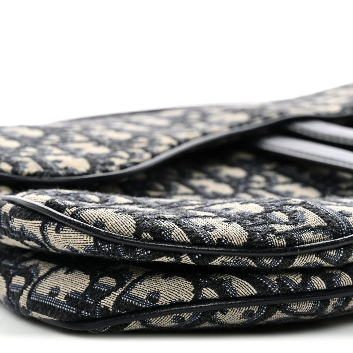 Oblique Saddle Bag Blue - Image 9