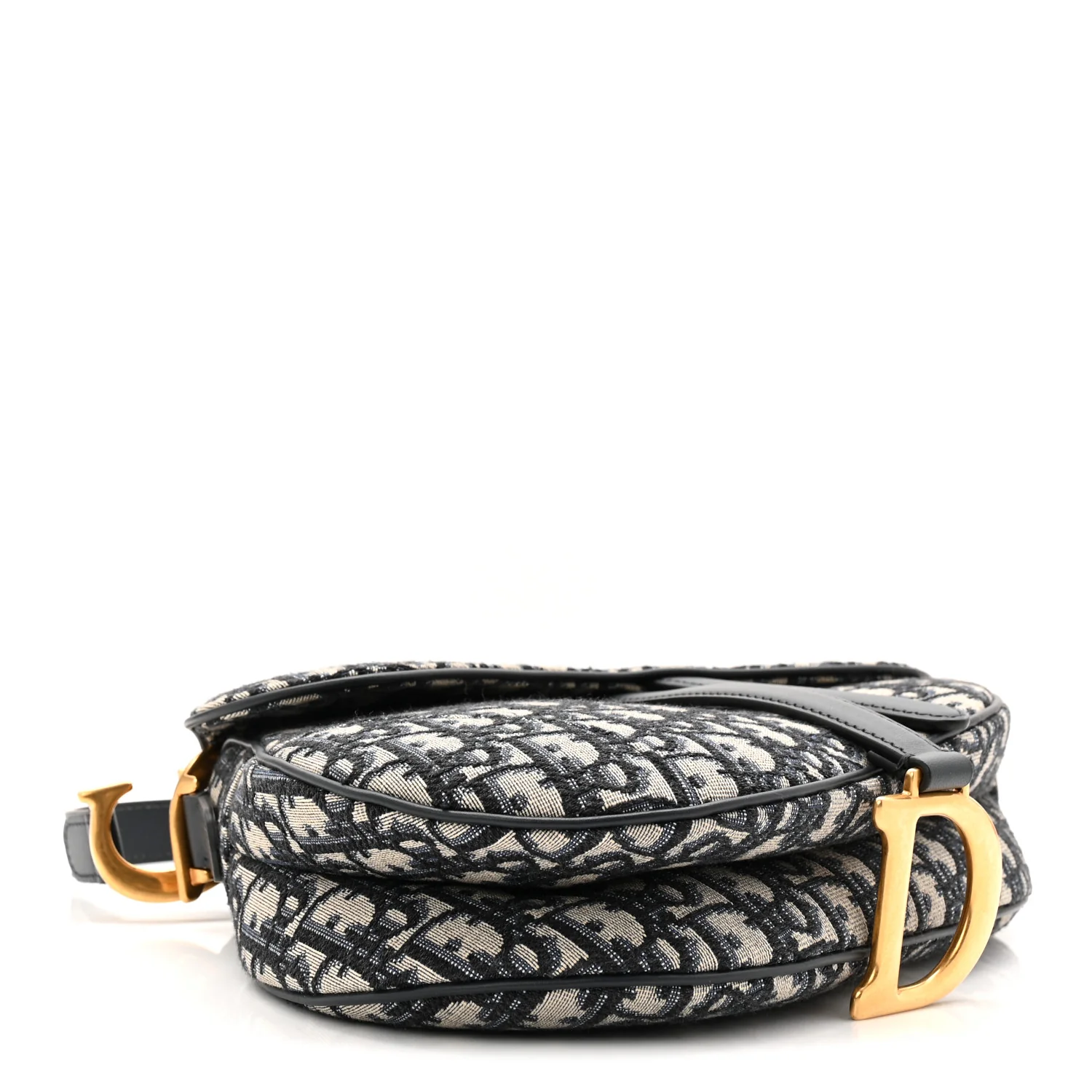 Oblique Saddle Bag Blue - Image 4
