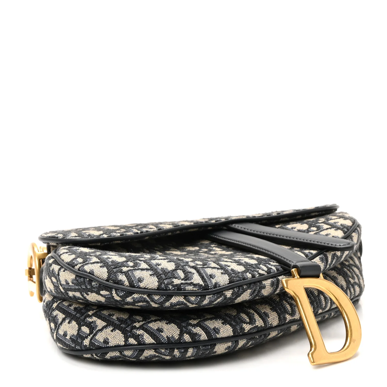 Oblique Saddle Bag Blue - Image 4