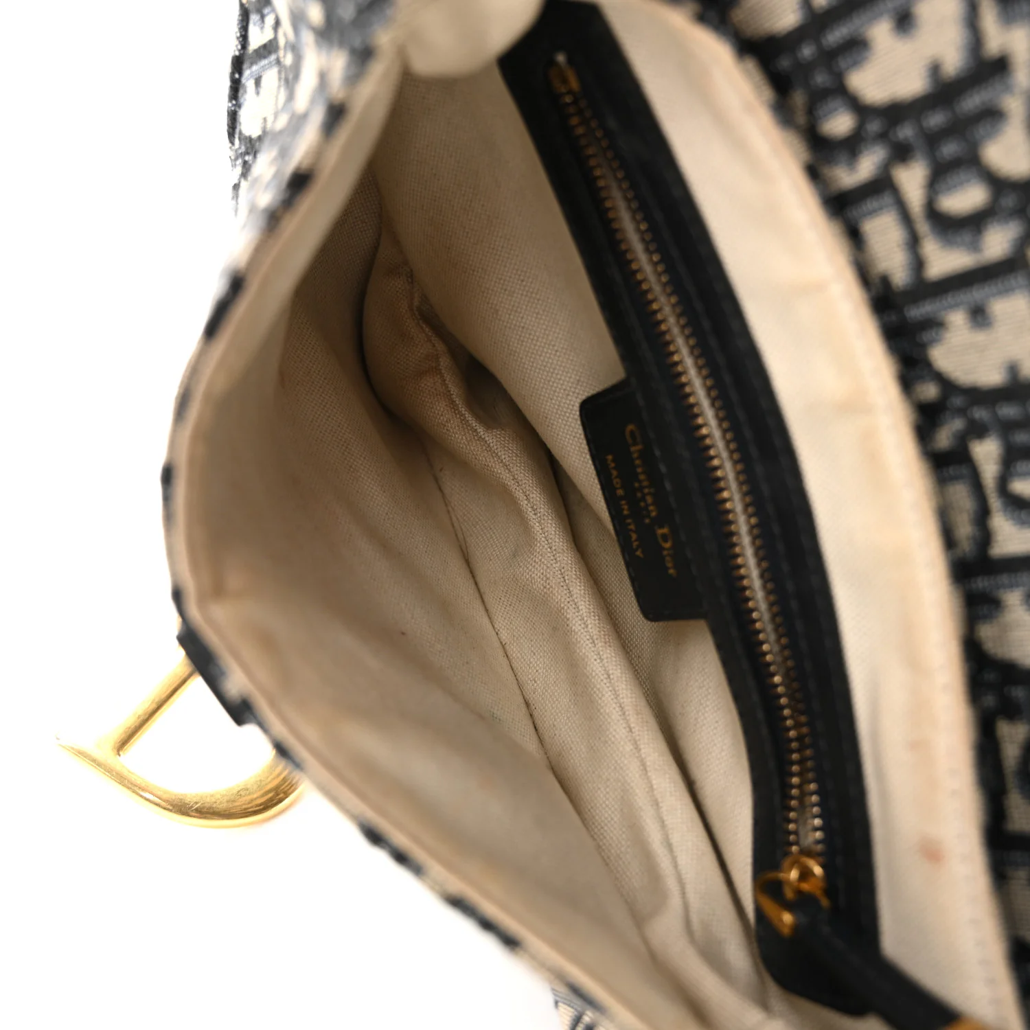 Oblique Saddle Bag Blue - Image 5