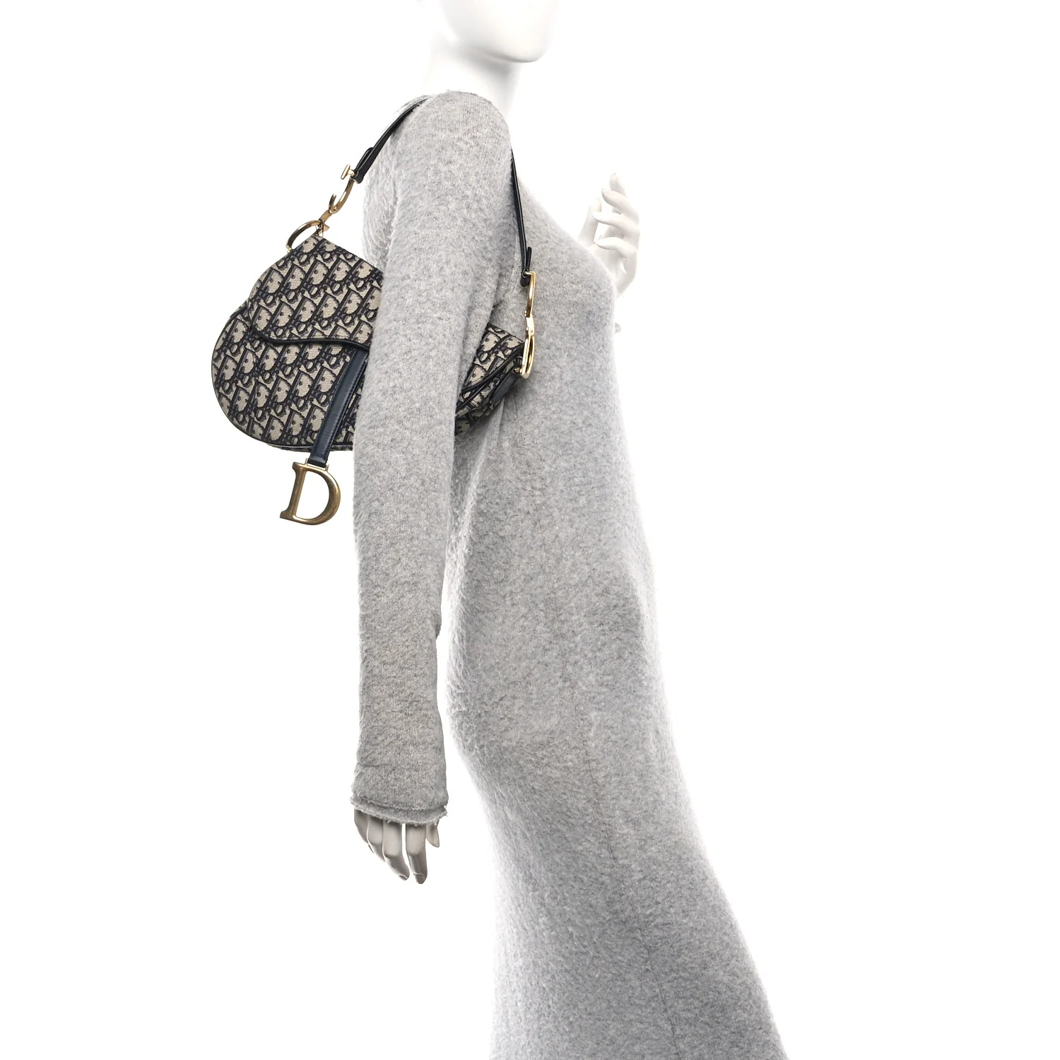 Oblique Saddle Bag Blue - Image 2