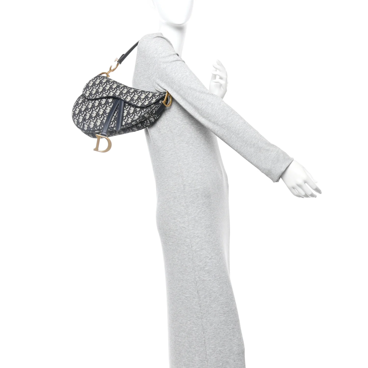 Oblique Saddle Bag Blue - Image 2