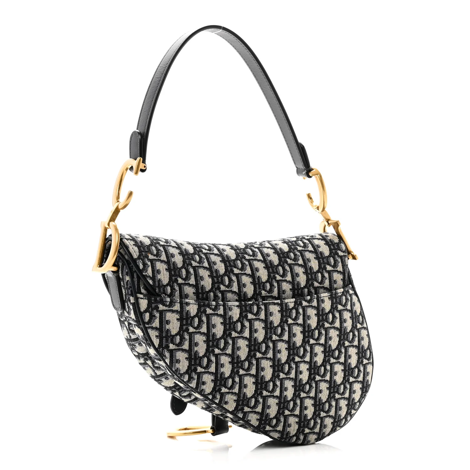Oblique Saddle Bag Blue - Image 3