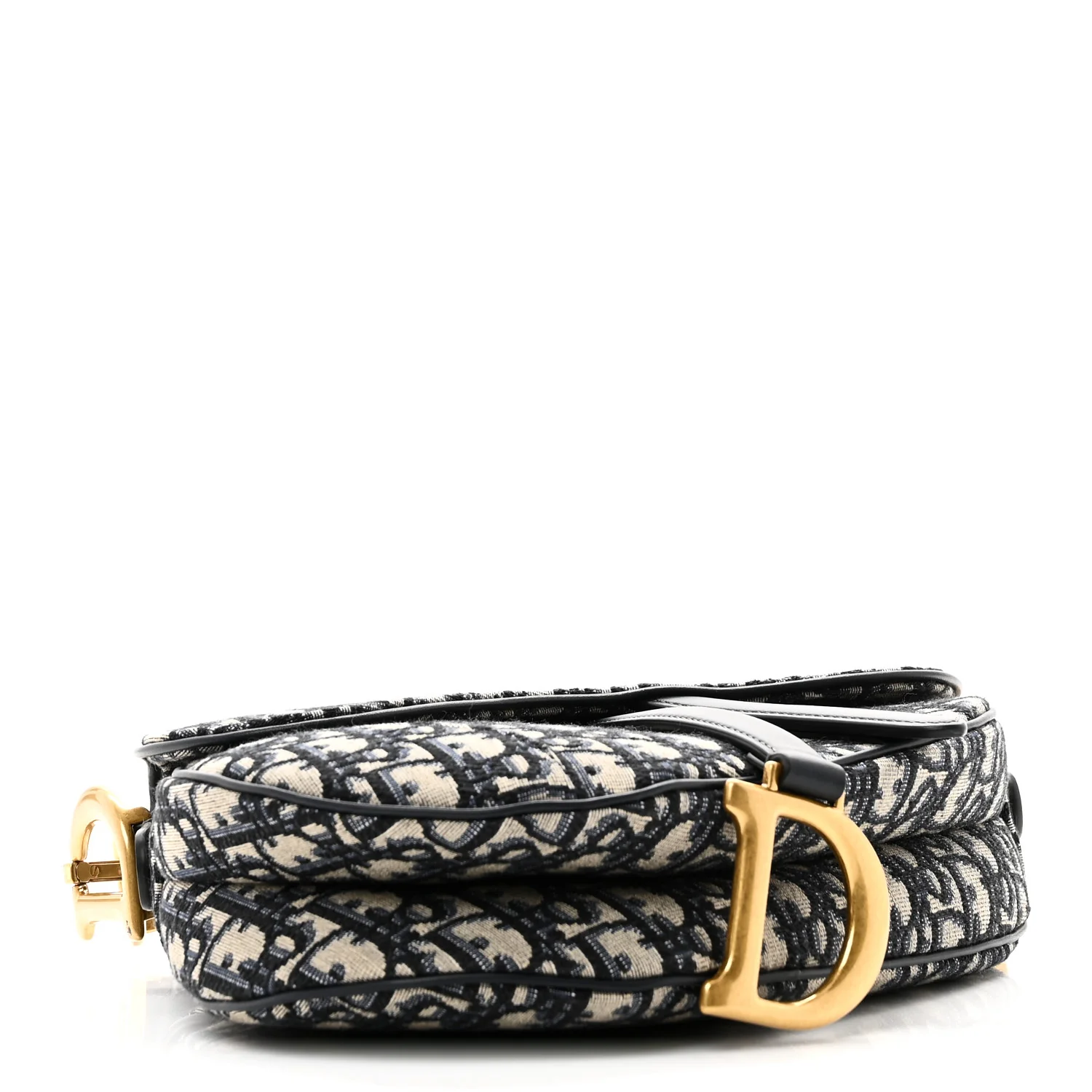 Oblique Saddle Bag Blue - Image 4