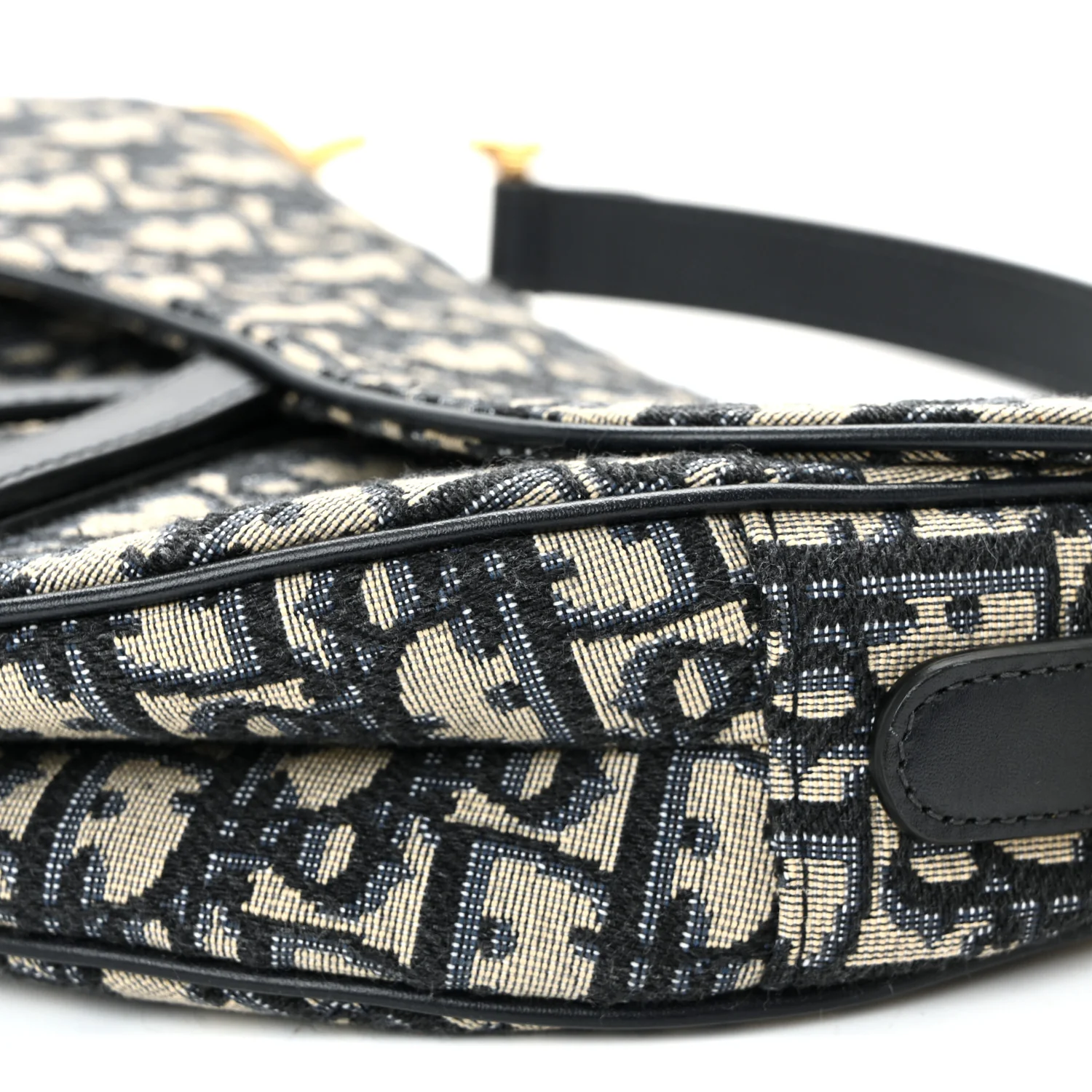 Oblique Saddle Bag Blue - Image 10