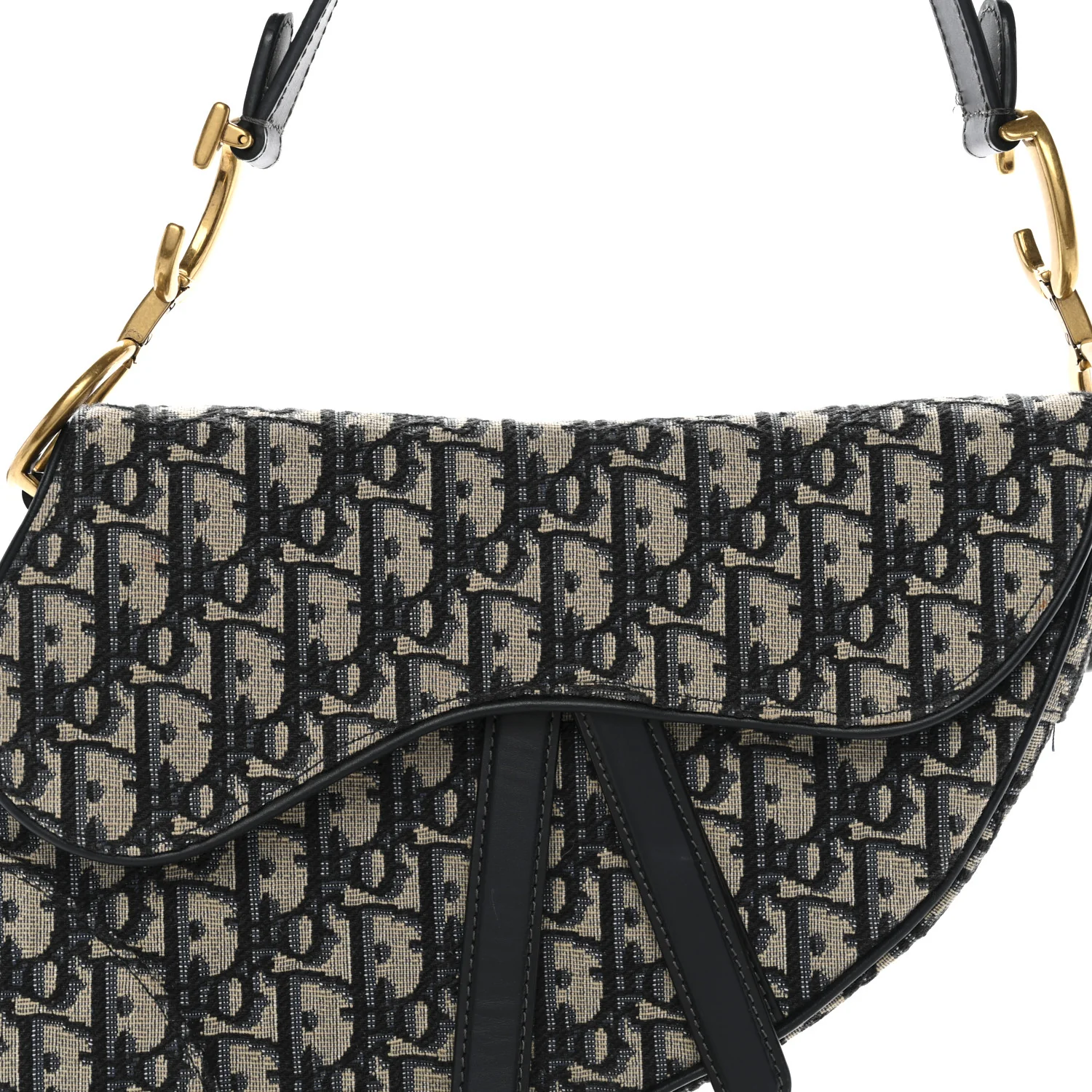 Oblique Saddle Bag Blue - Image 8