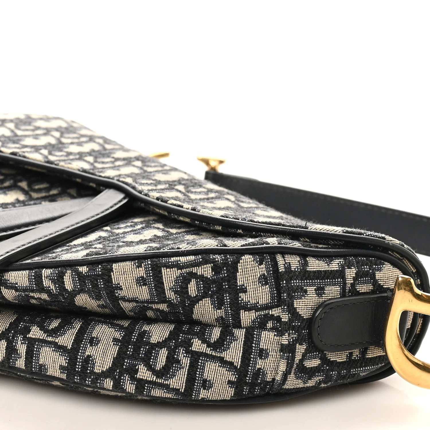 Oblique Saddle Bag Blue - Image 10