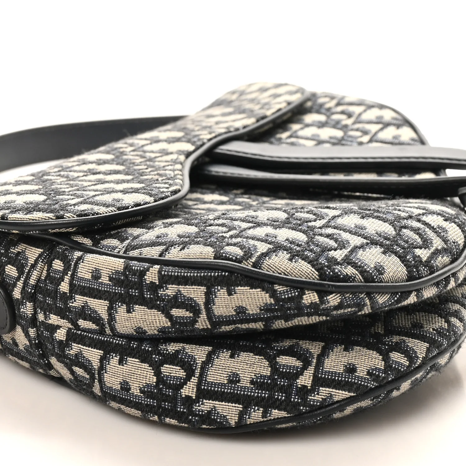 Oblique Saddle Bag Blue - Image 9