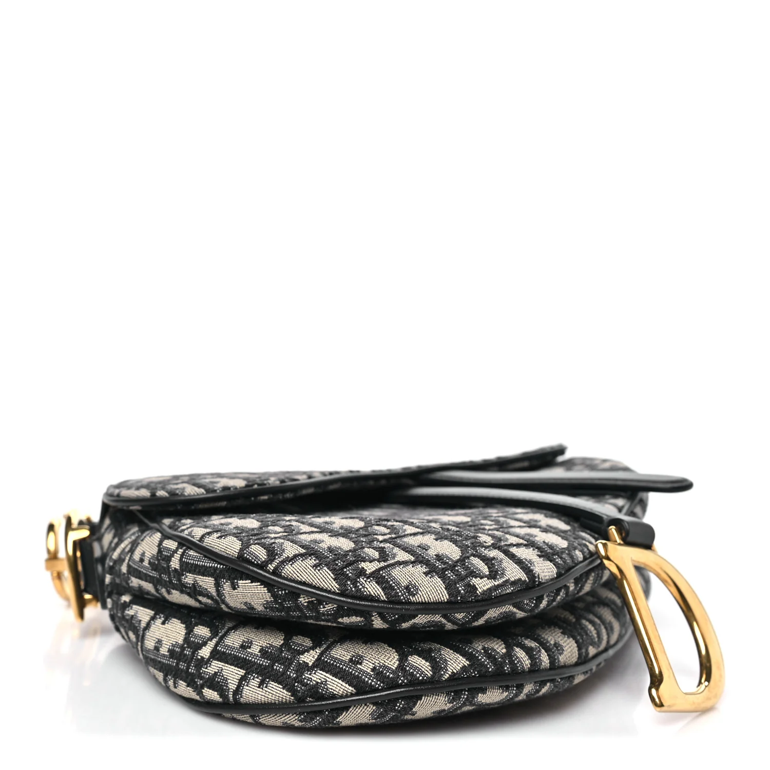 Oblique Saddle Bag Blue - Image 4