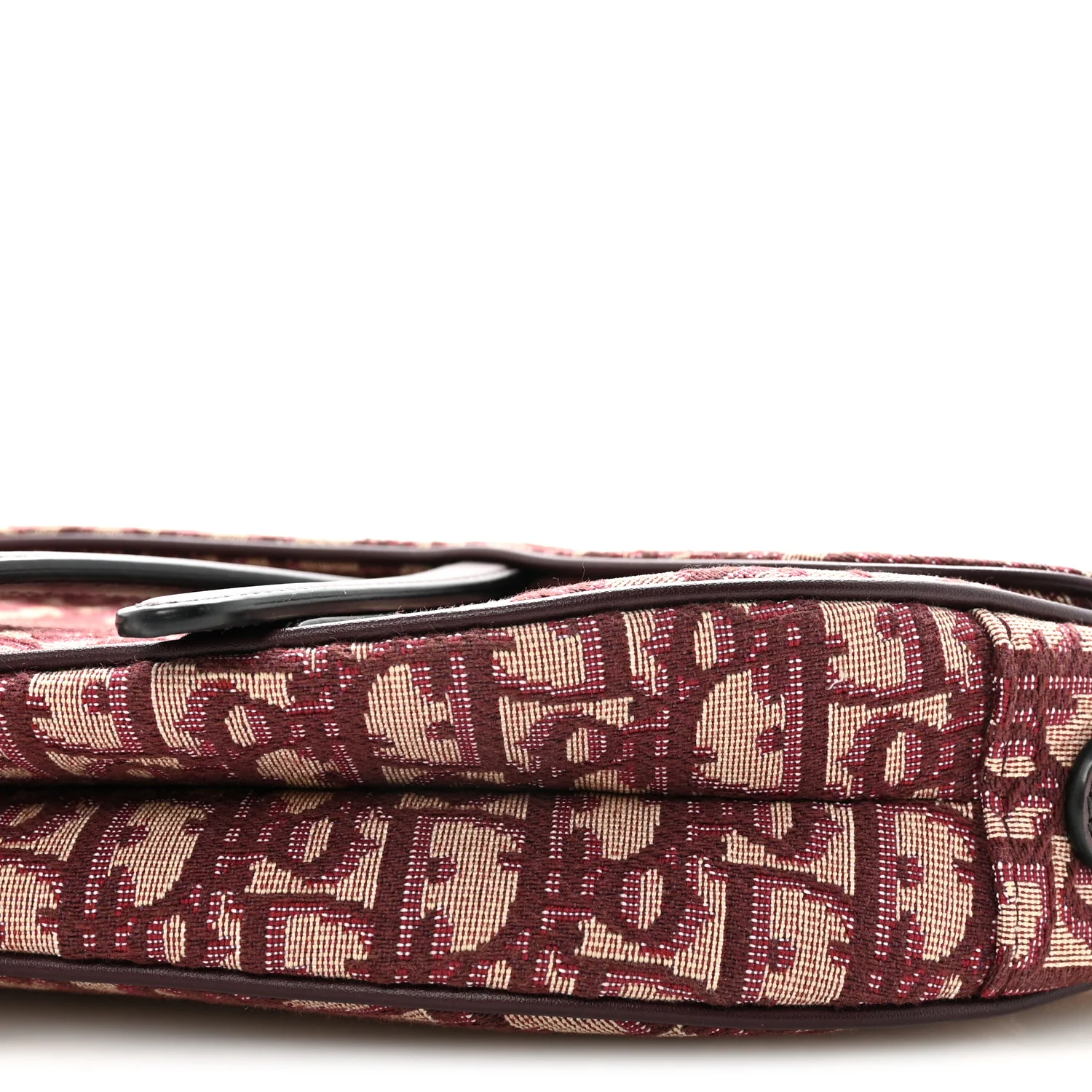 Oblique Saddle Bag Burgundy - Image 10