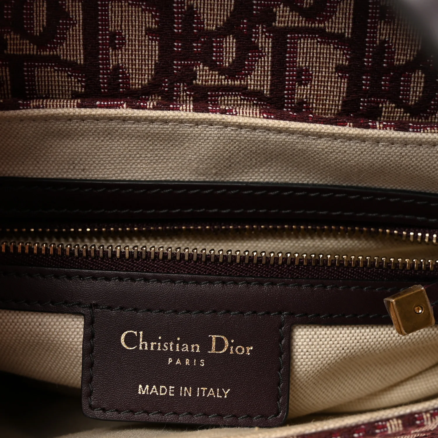 Oblique Saddle Bag Burgundy - Image 6