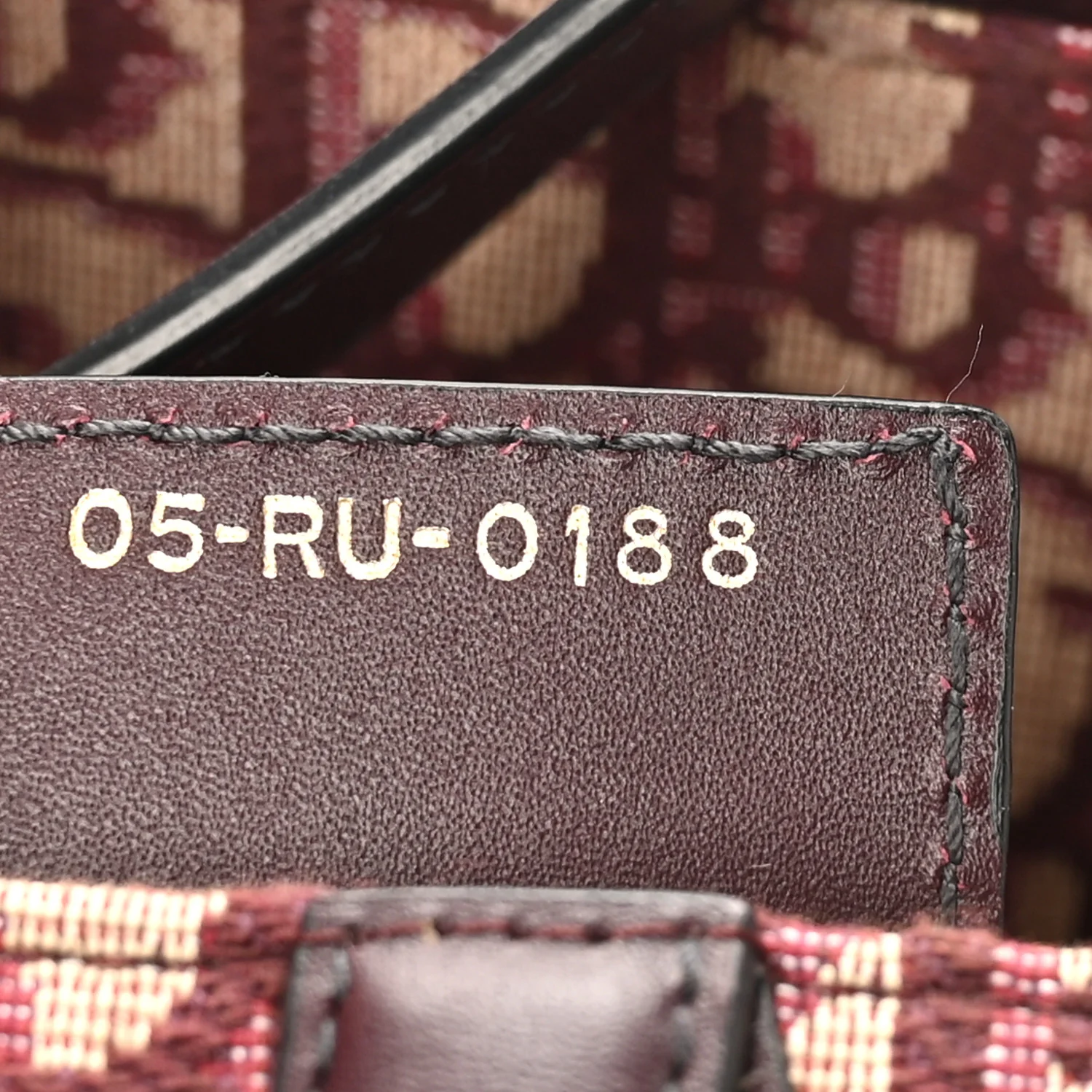 Oblique Saddle Bag Burgundy - Image 7