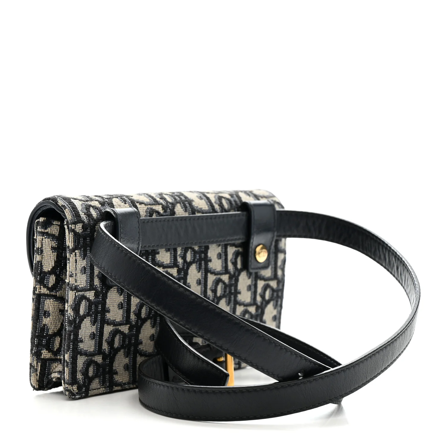 Oblique Saddle Belt Bag Blue - Image 3