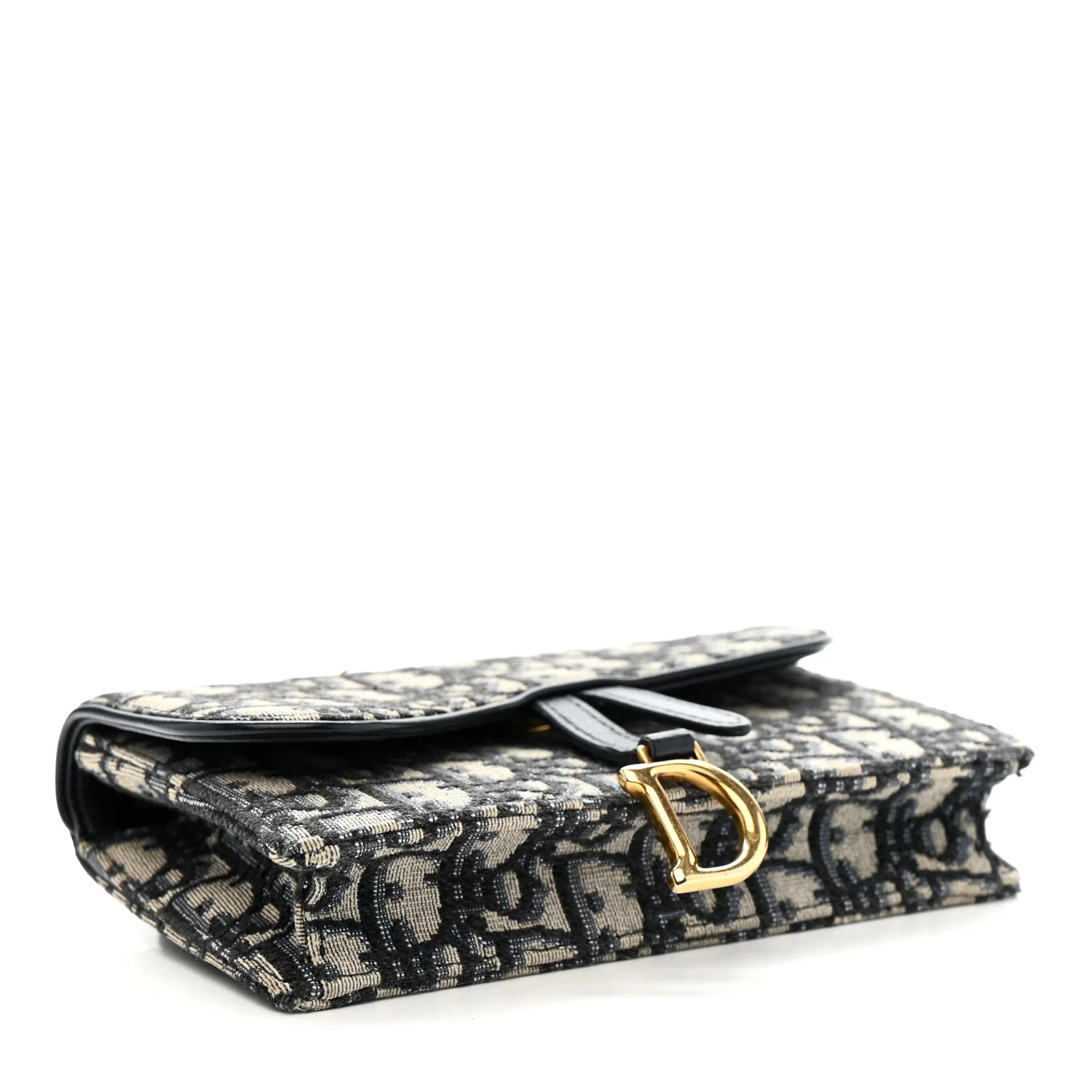 Oblique Saddle Belt Bag Blue - Image 4