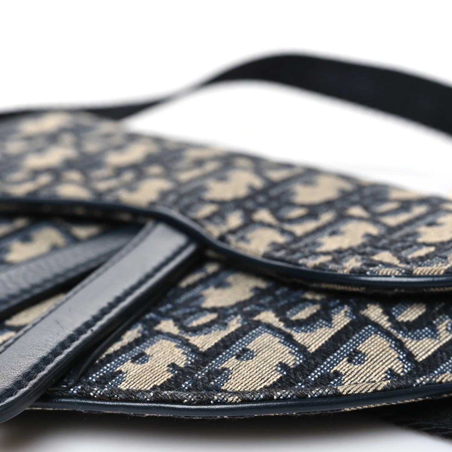 Oblique Saddle Belt Pouch Blue - Image 10