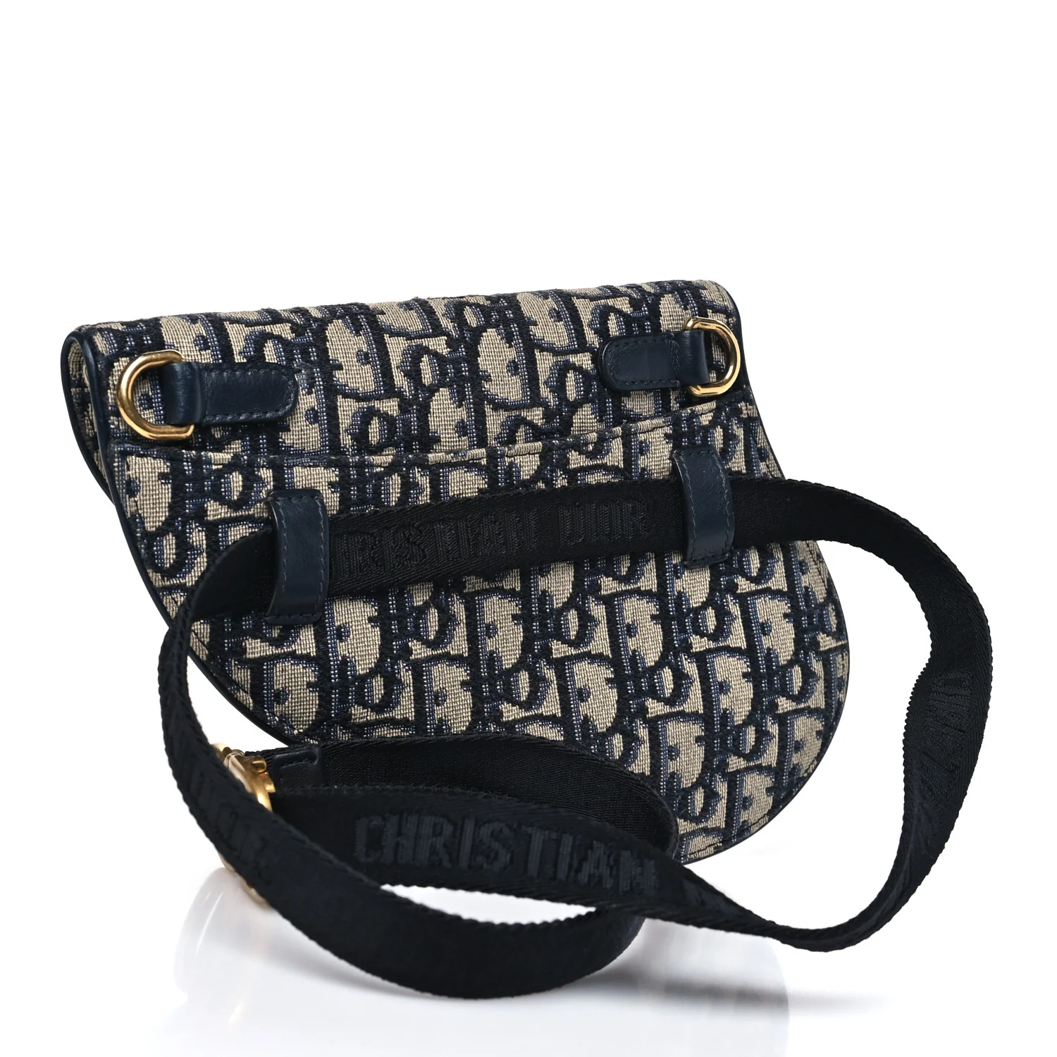 Oblique Saddle Belt Pouch Blue - Image 3