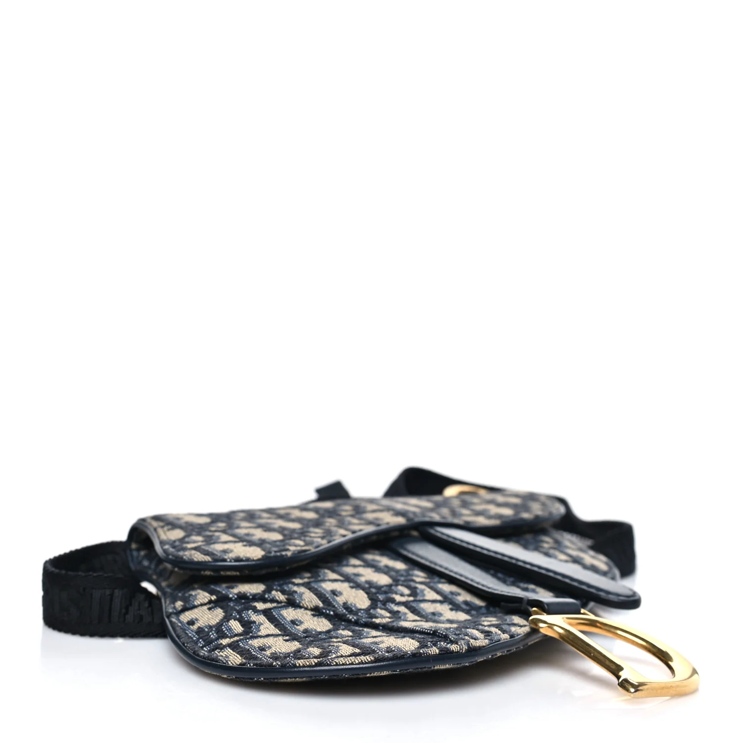 Oblique Saddle Belt Pouch Blue - Image 4