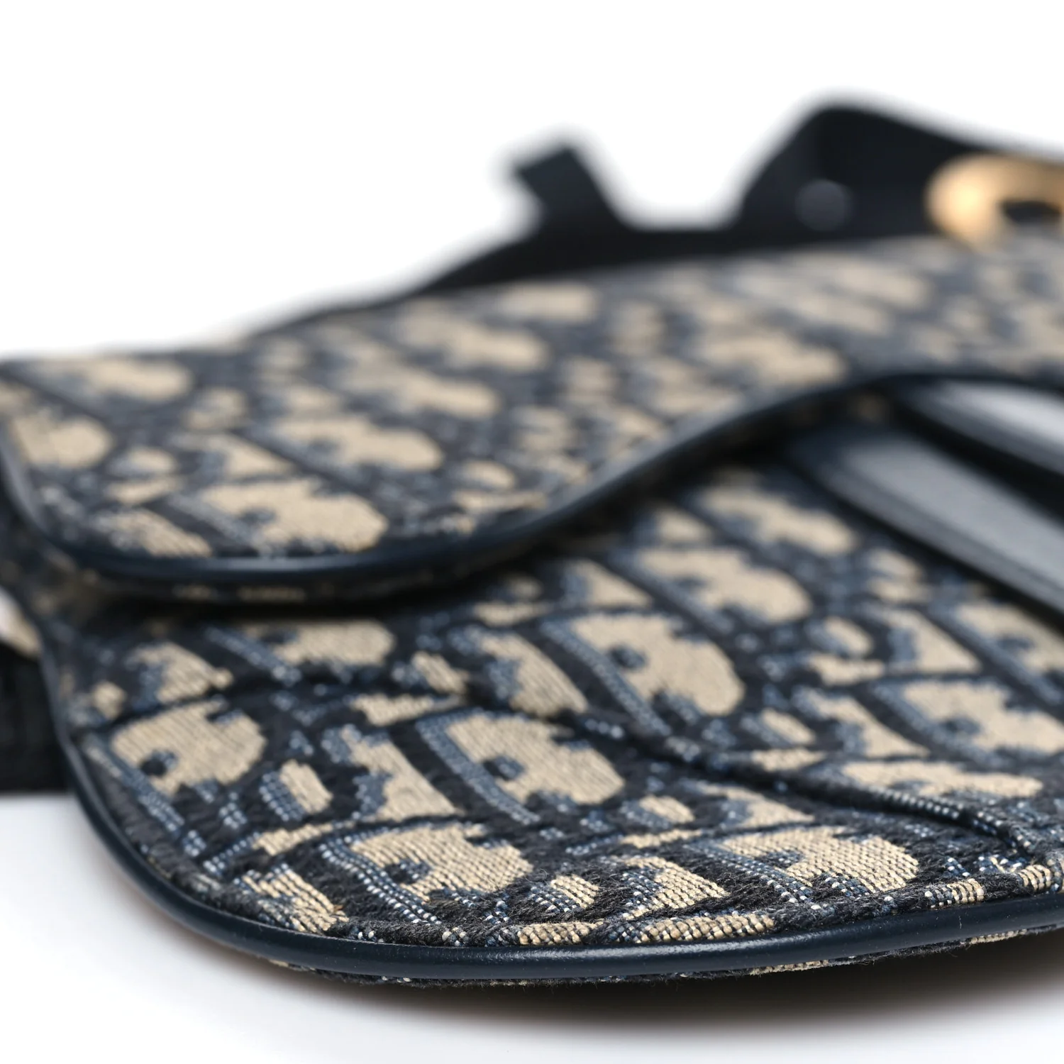 Oblique Saddle Belt Pouch Blue - Image 9