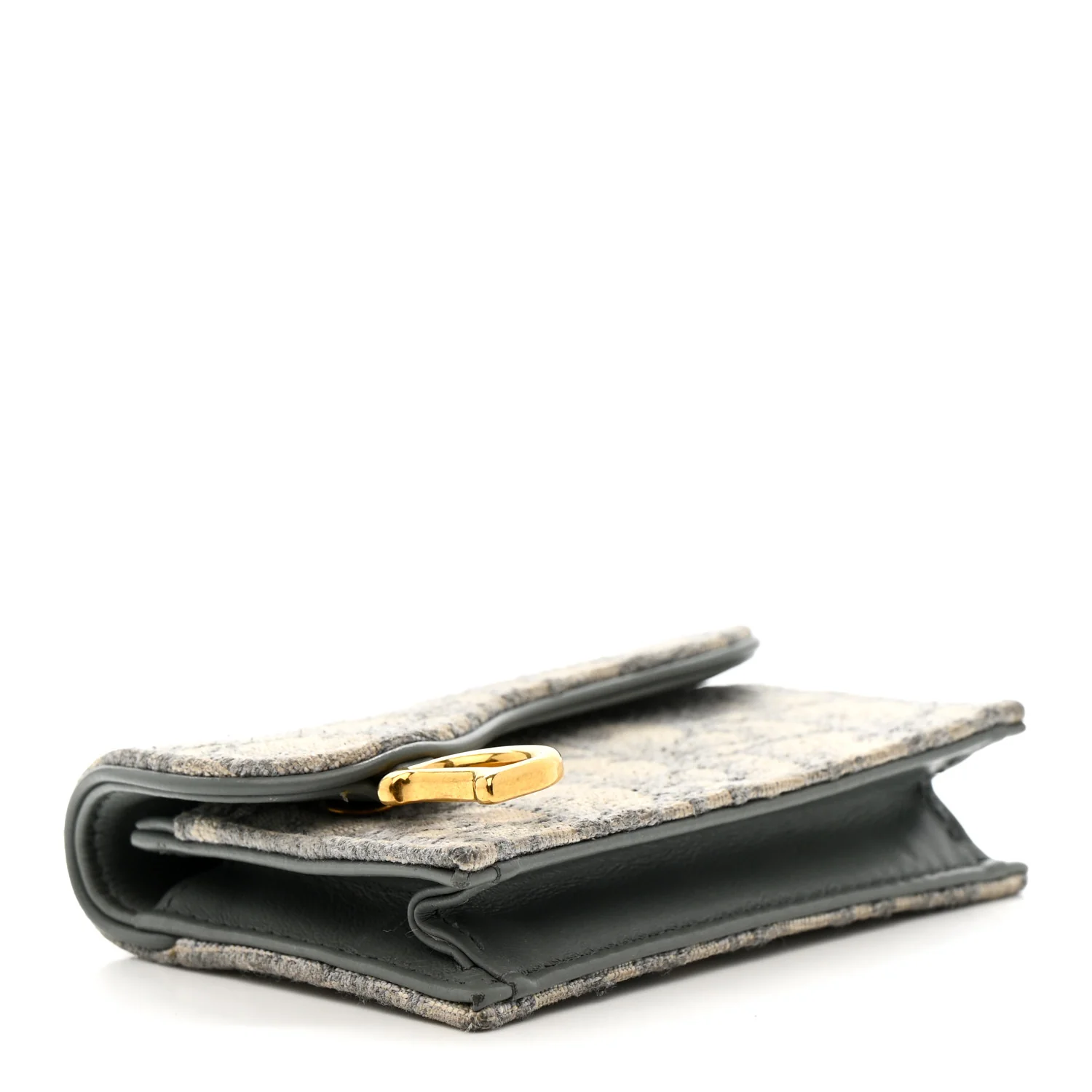 Oblique Saddle Bloom Card Holder Gray - Image 4