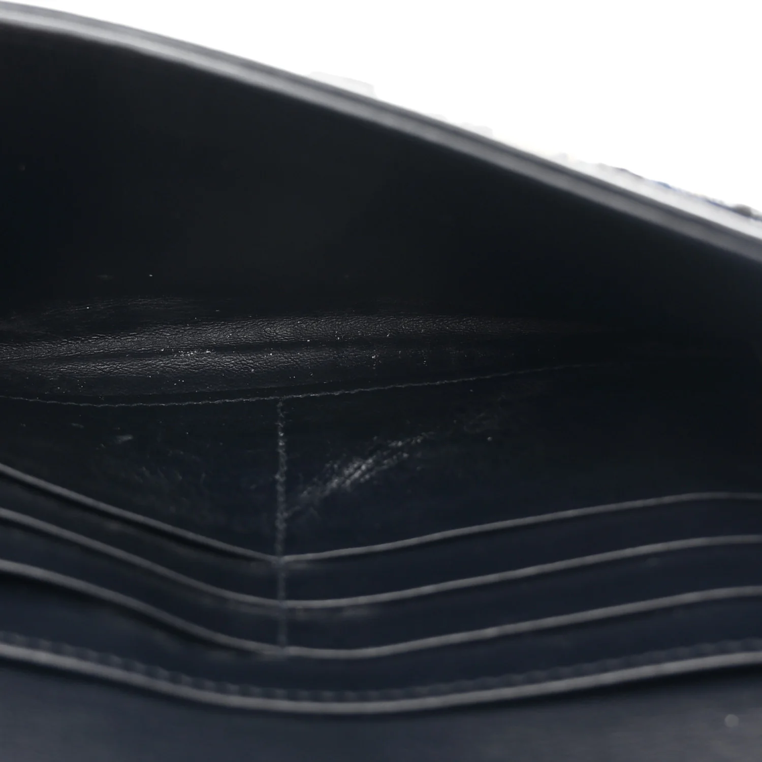 Oblique Saddle Chain Long Wallet Blue - Image 11
